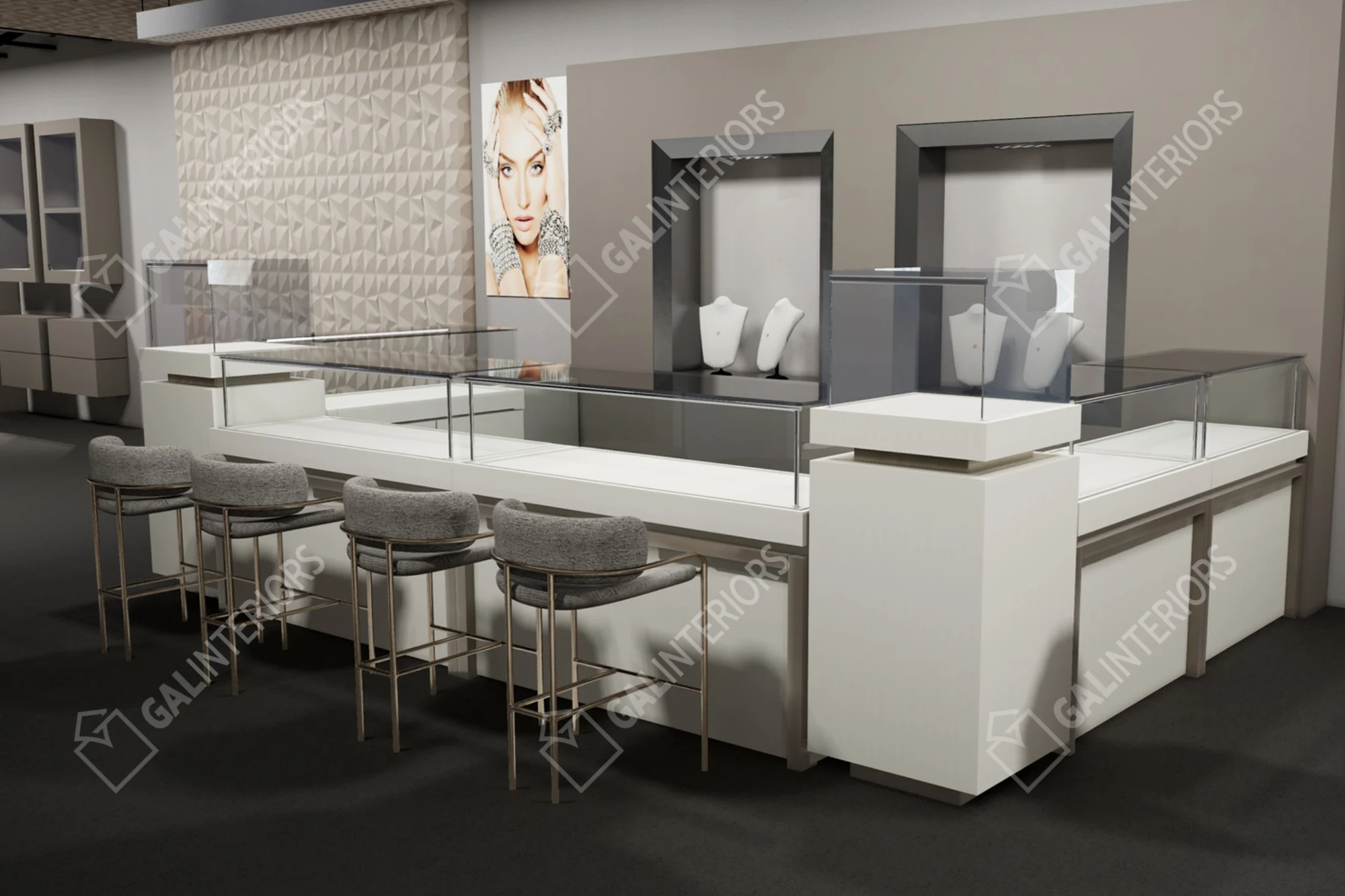 GNM FINE JEWELLERS — 3D Interior Visualization by Gal Interiors, photo 18