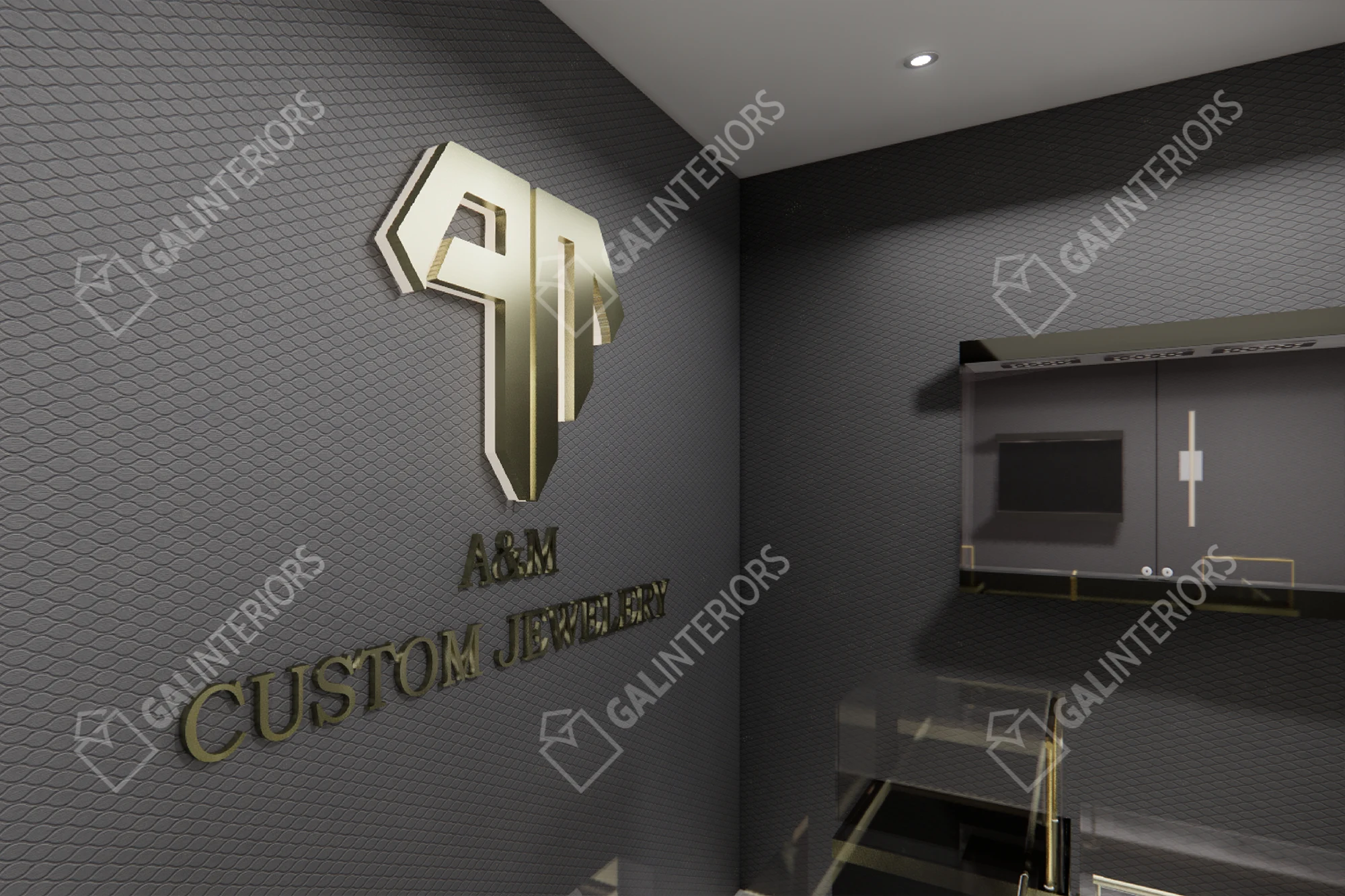 A&M CUSTOM JEWELLERY — 3D Interior Visualization by Gal Interiors, photo 10