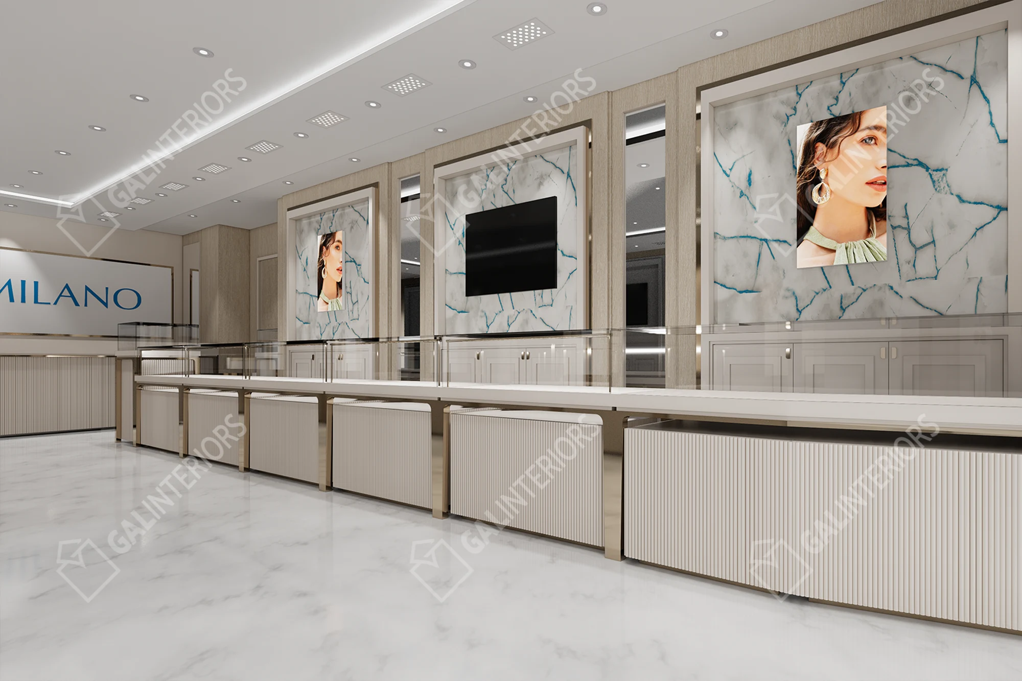 MILANO JEWELERS — 3D Interior Visualization by Gal Interiors, photo 6