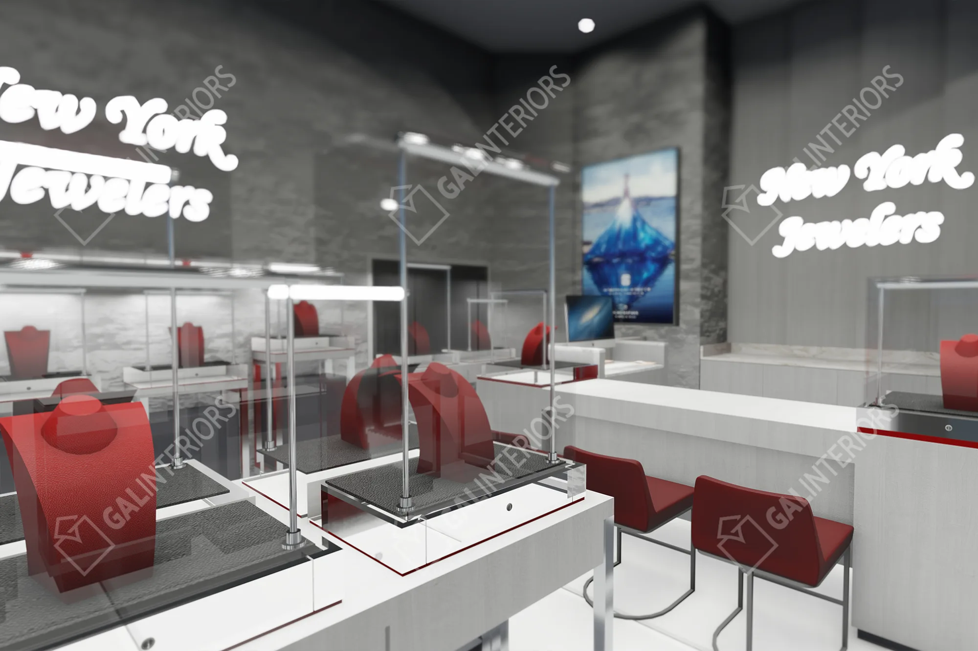 NEW YORK JEWELERS — 3D Interior Visualization by Gal Interiors, photo 2