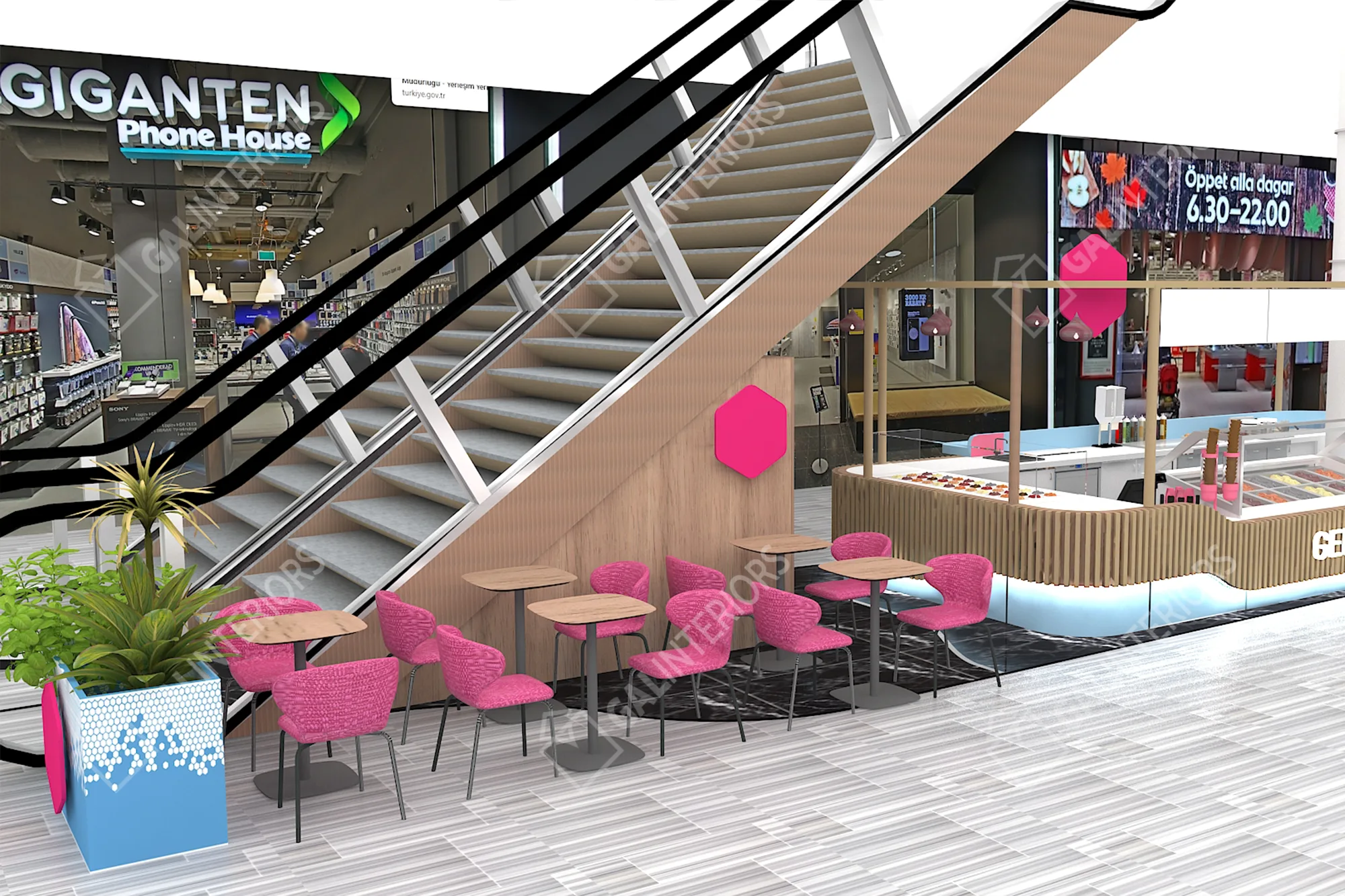 FROZEN YOGURT — 3D Interior Visualization by Gal Interiors, photo 9