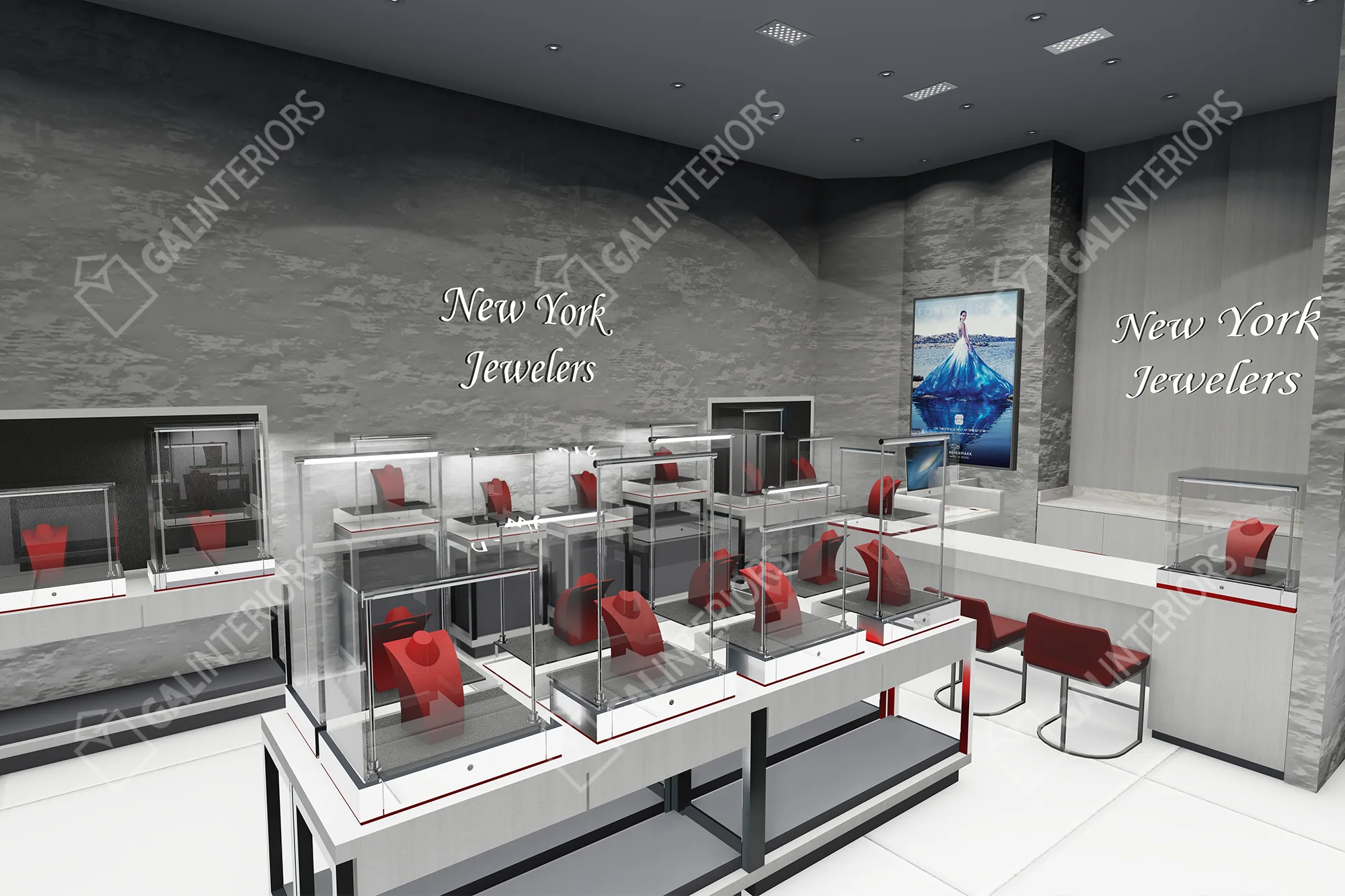 NEW YORK JEWELERS — 3D Interior Visualization by Gal Interiors, photo 3