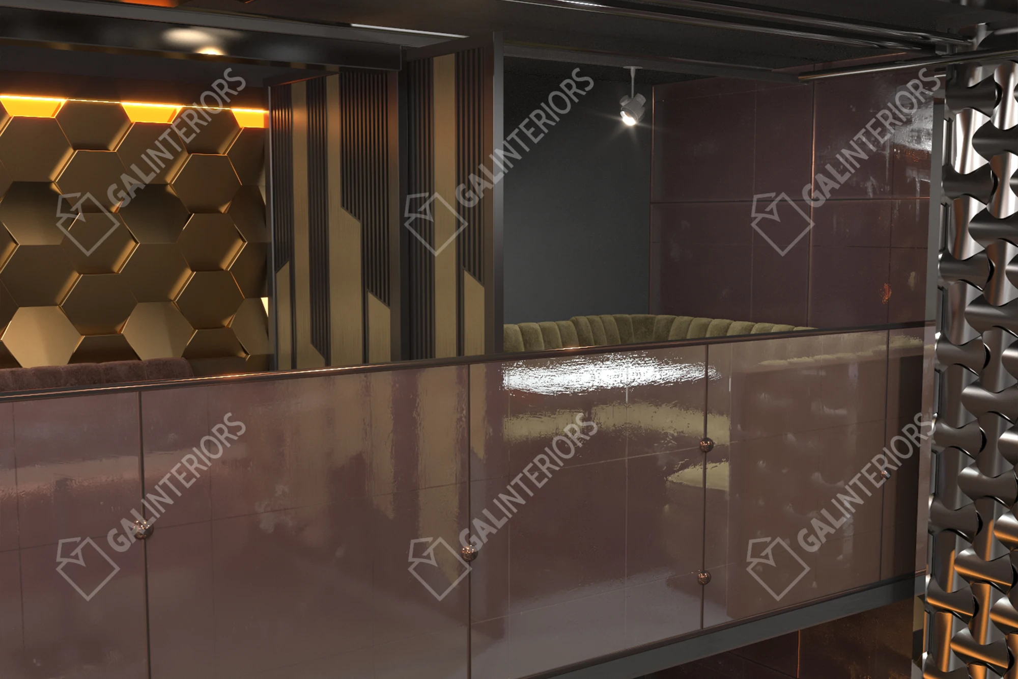 BLUE BUCKHEAD LOUNGE — Cafe & Restaurant Design by Gal Interiors, photo 10