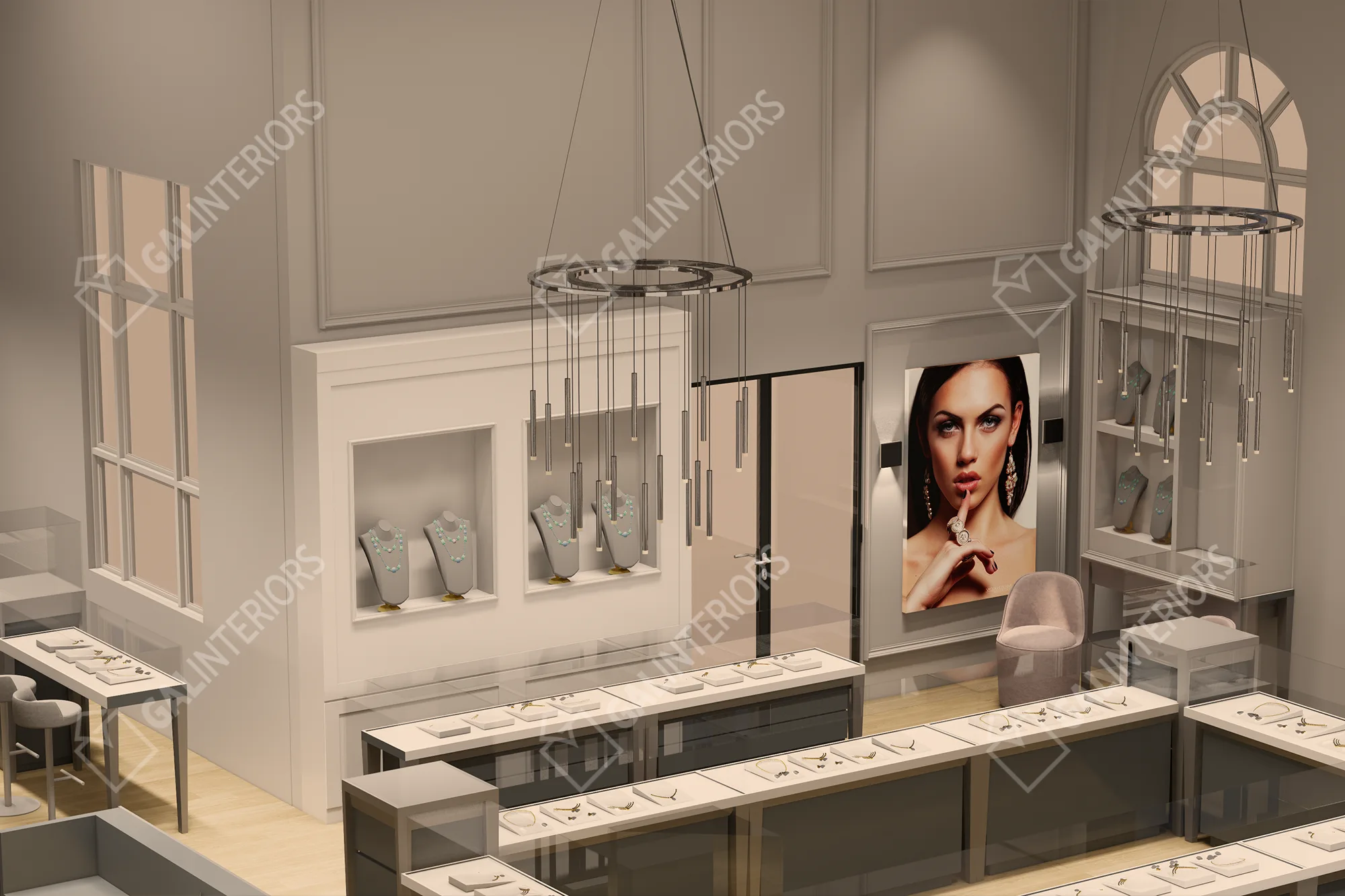 INFINGER JEWELERS — 3D Interior Visualization by Gal Interiors, photo 9
