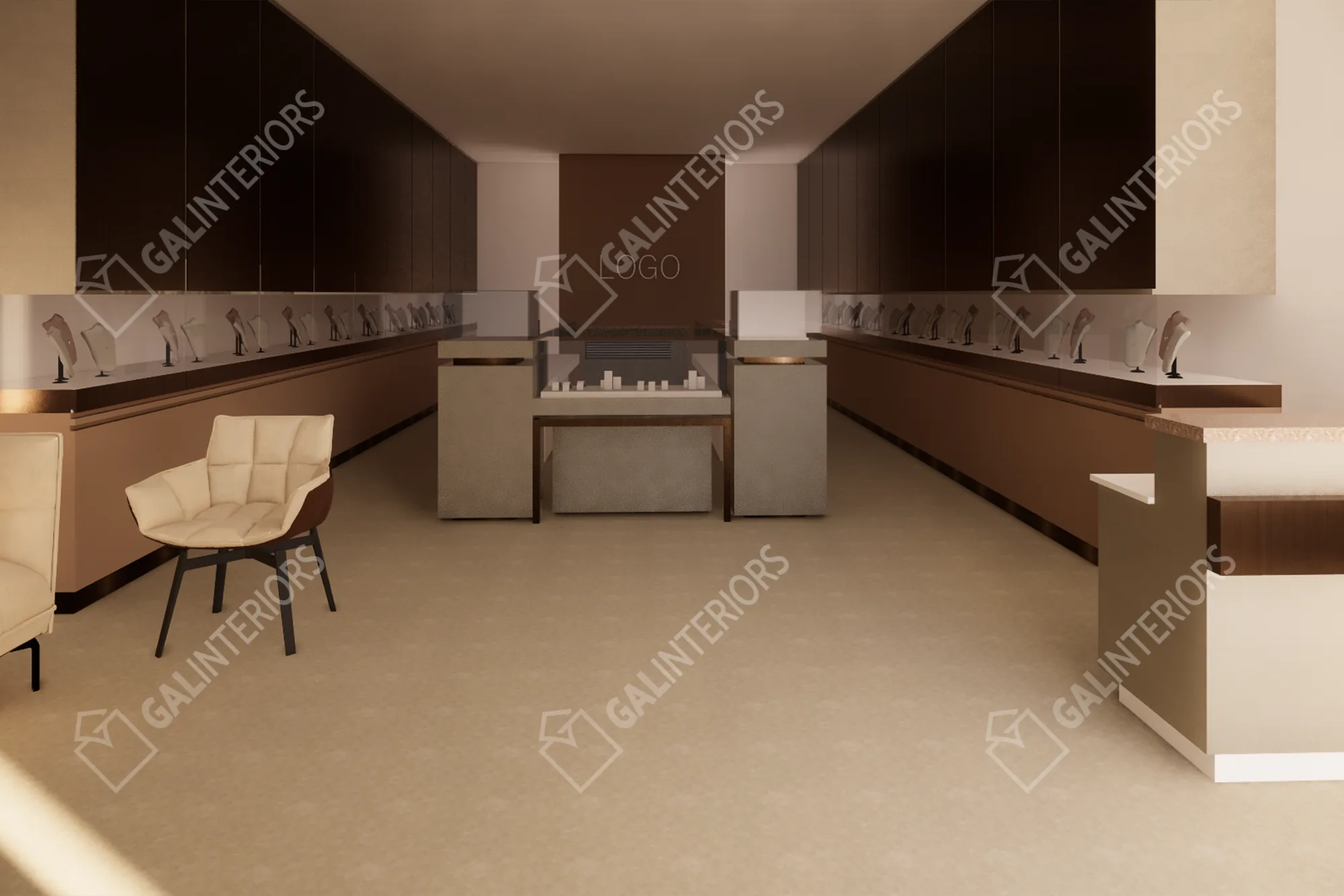 LEV JEWELERS — 3D Interior Visualization by Gal Interiors, photo 3