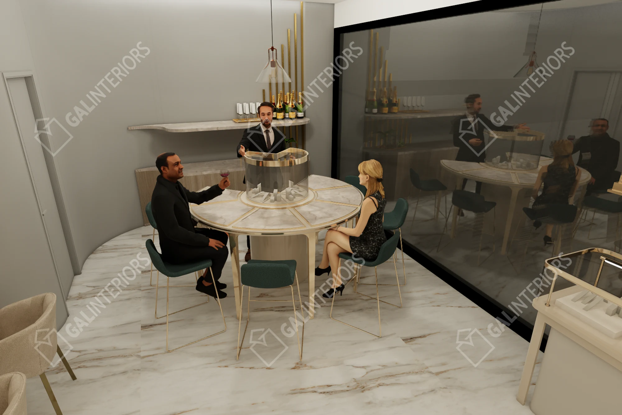 WHITE CARAT CO. — 3D Interior Visualization by Gal Interiors, photo 5