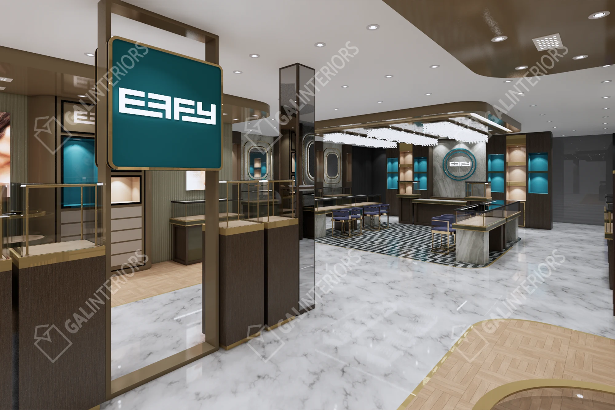 EFFY JEWELRY - NASSAU - 19 — 3D Interior Visualization by Gal Interiors, photo 8