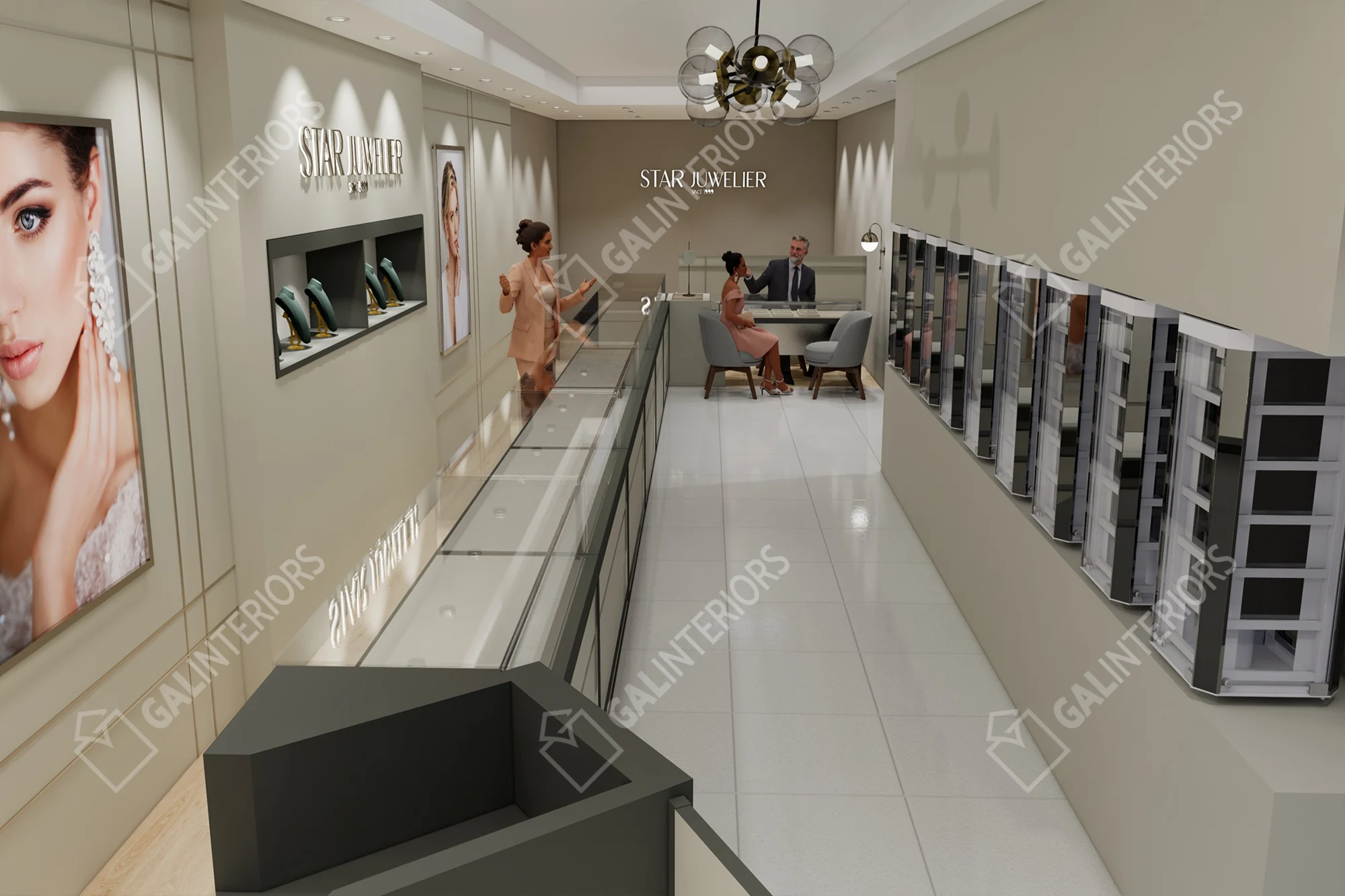 STAR JUWELIER — 3D Interior Visualization by Gal Interiors, photo 7