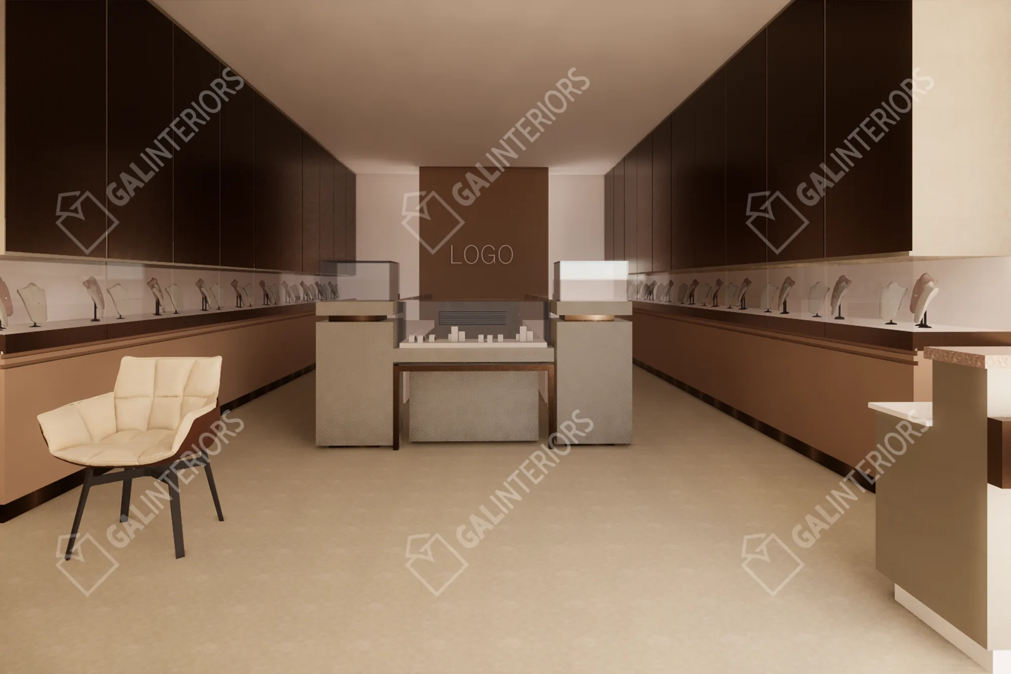 LEV JEWELERS — 3D Interior Visualization by Gal Interiors, photo 4