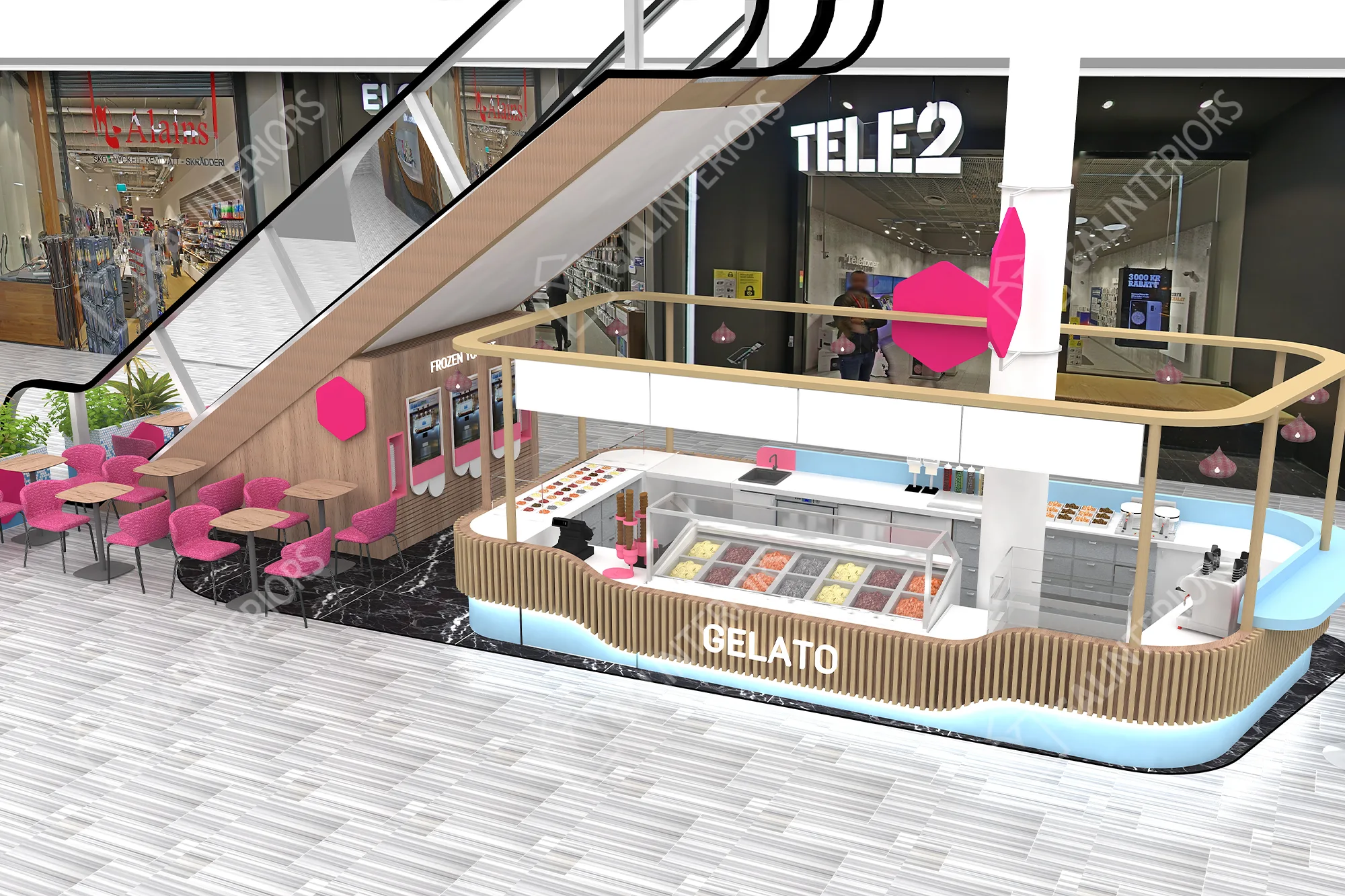 FROZEN YOGURT — 3D Interior Visualization by Gal Interiors, photo 10