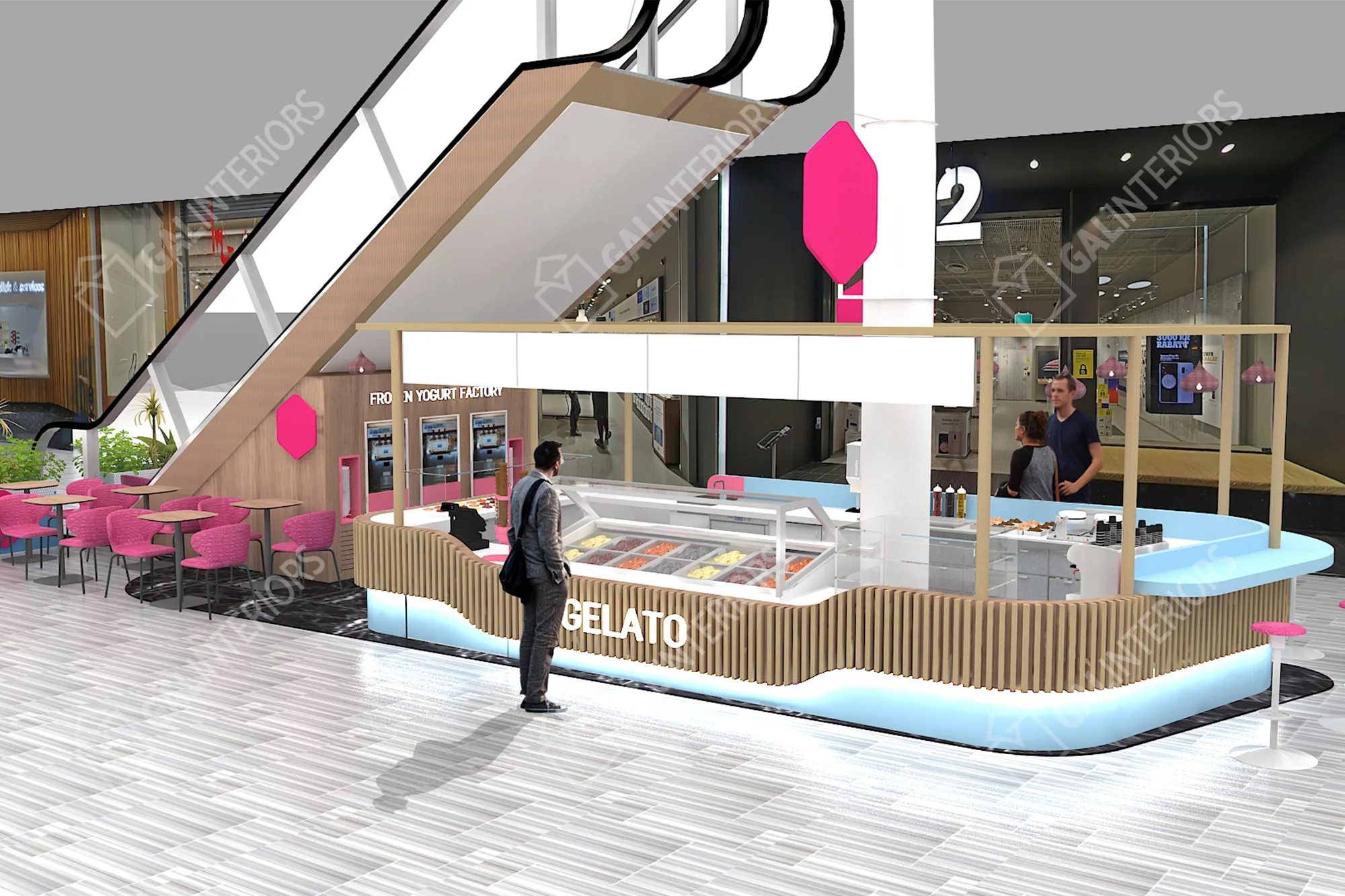 FROZEN YOGURT — 3D Interior Visualization by Gal Interiors, photo 11