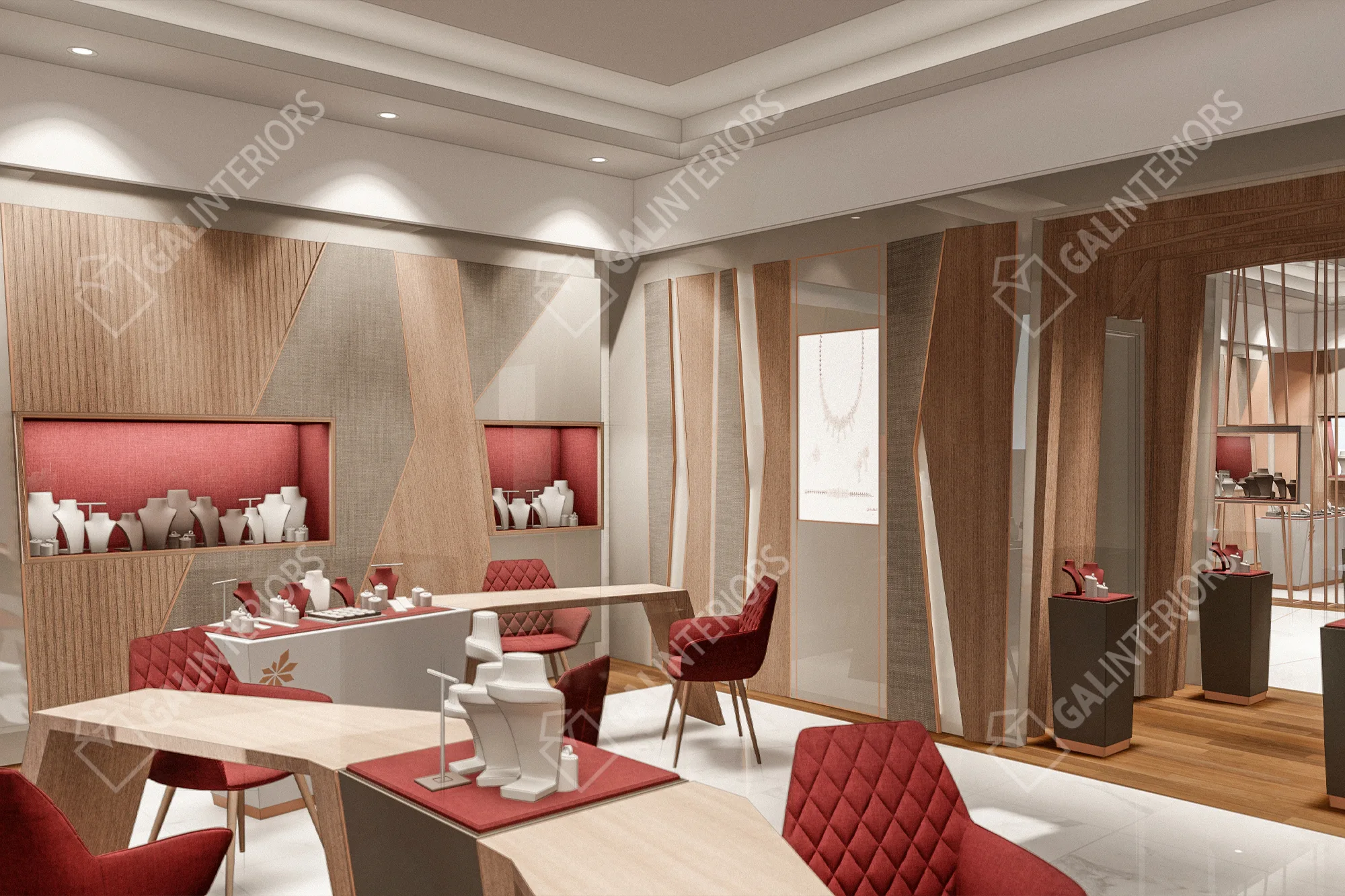 MUSALLI JEWELRY - HERAA MALL / JEDDAH — 3D Interior Visualization by Gal Interiors, photo 2
