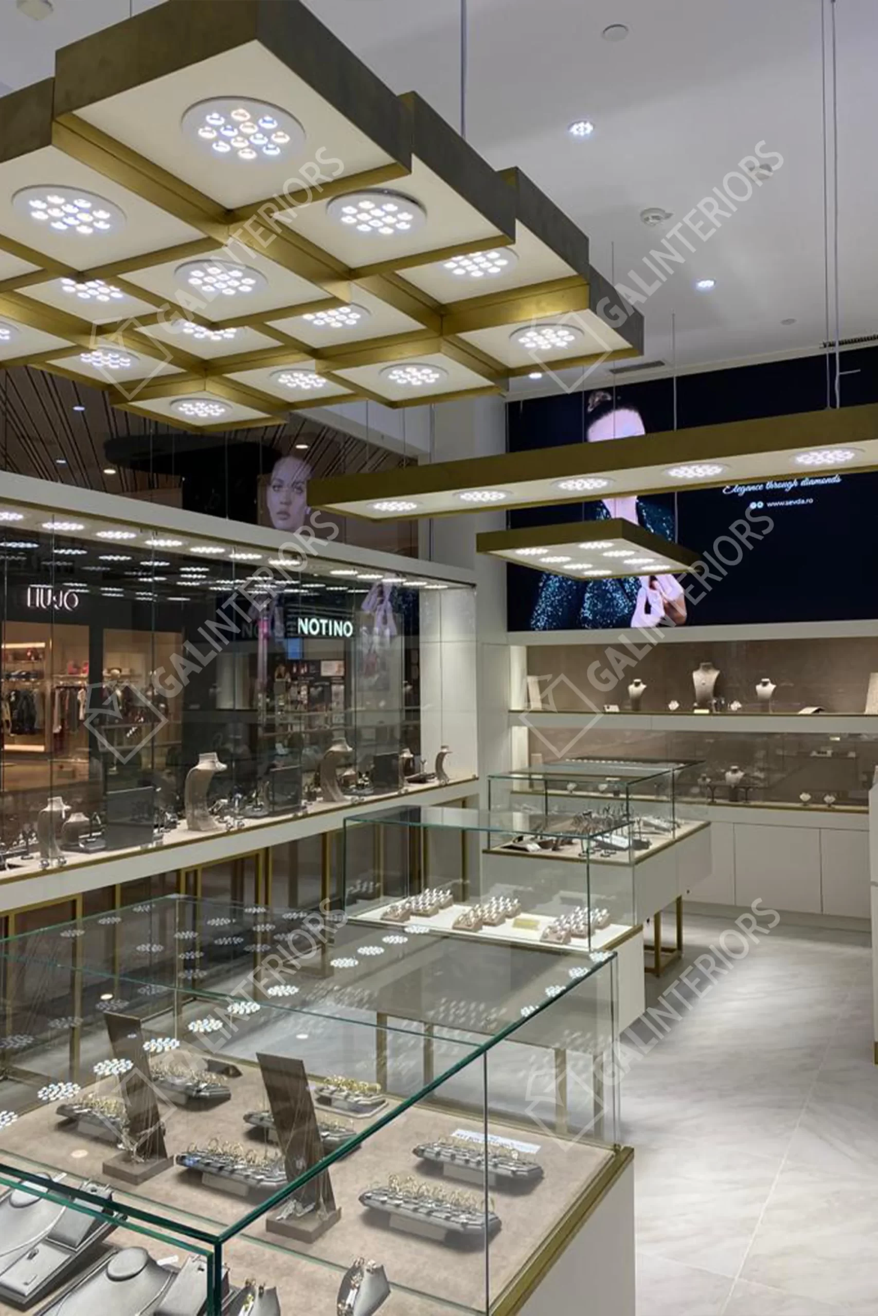 SEVDA DIAMONDS PROMENADA — Jewelry Store Interior Design by Gal Interiors, photo 4