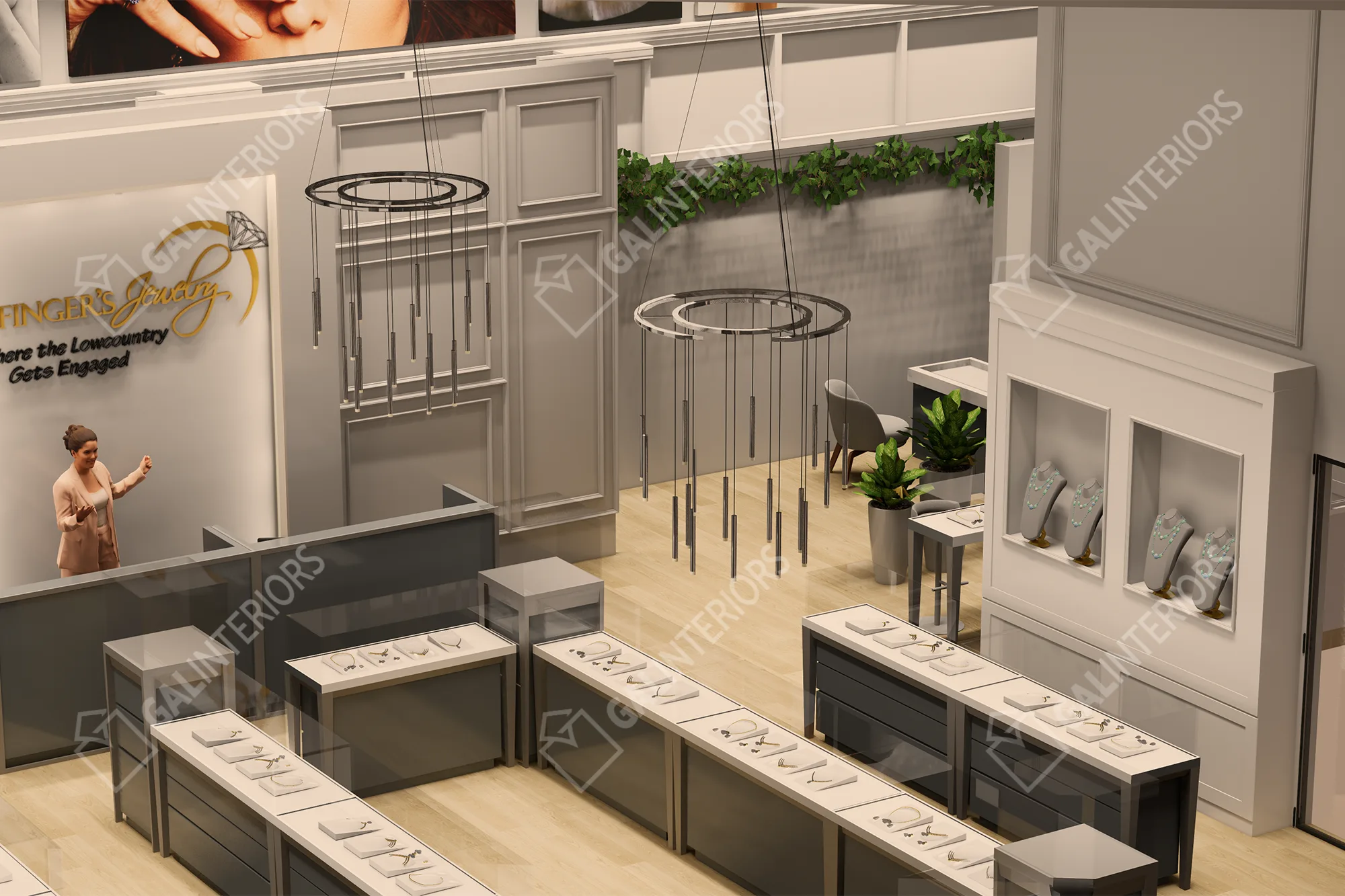 INFINGER JEWELERS — 3D Interior Visualization by Gal Interiors, photo 8