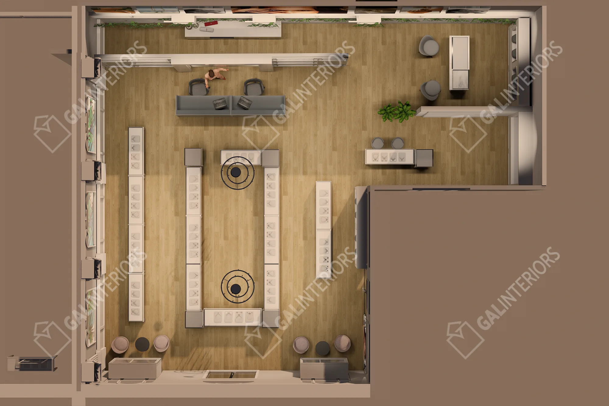 INFINGER JEWELERS — 3D Interior Visualization by Gal Interiors, photo 13