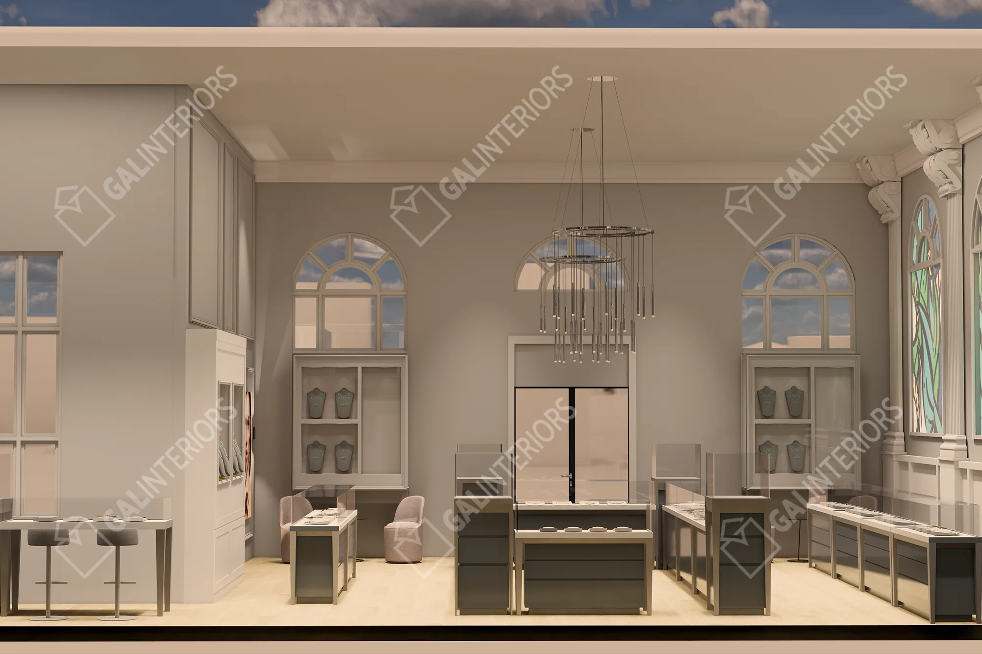 INFINGER JEWELERS — 3D Interior Visualization by Gal Interiors, photo 15