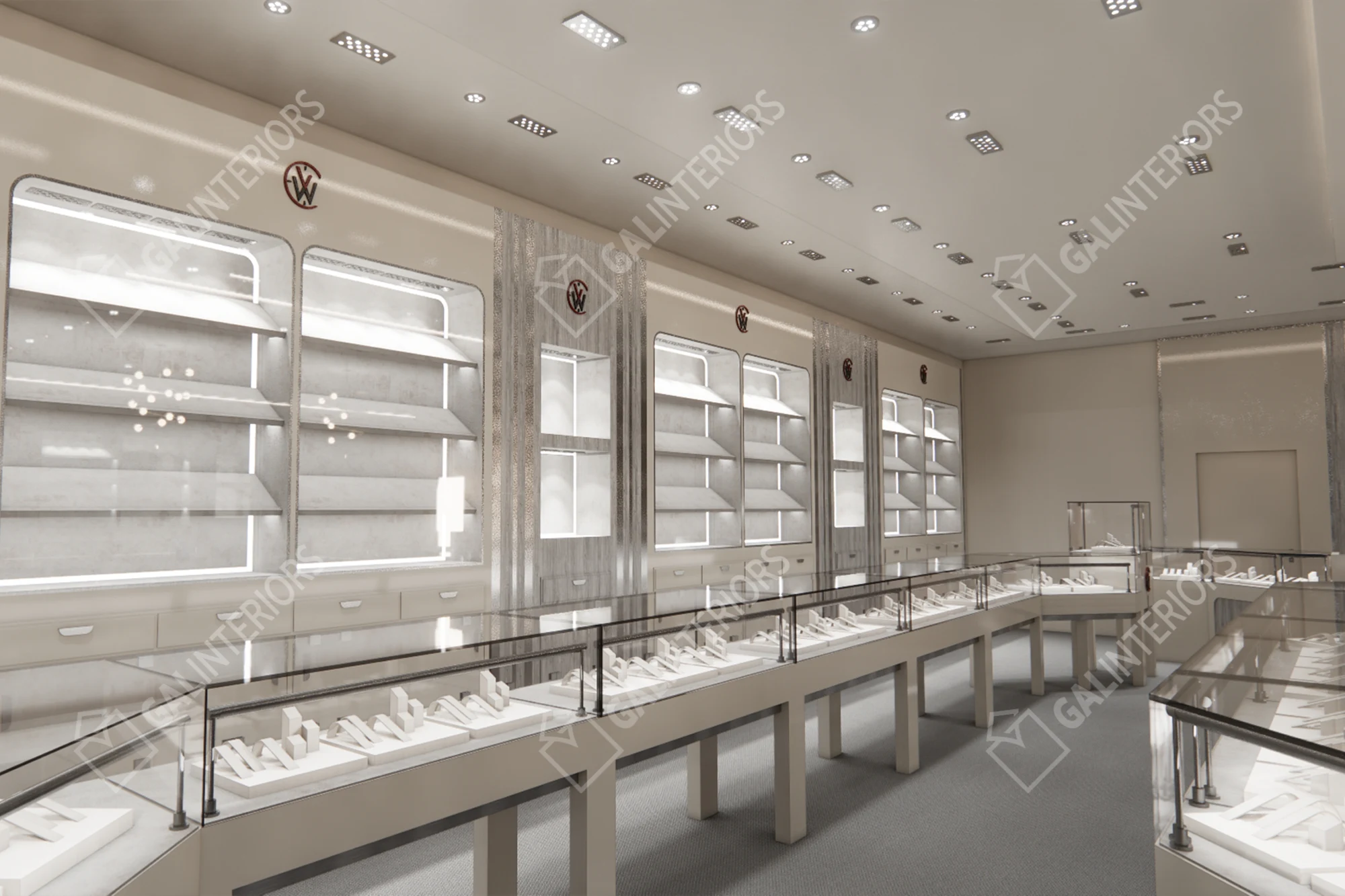 MATHEU'S FINE WATCHES & JEWELRY — 3D Interior Visualization by Gal Interiors, photo 6