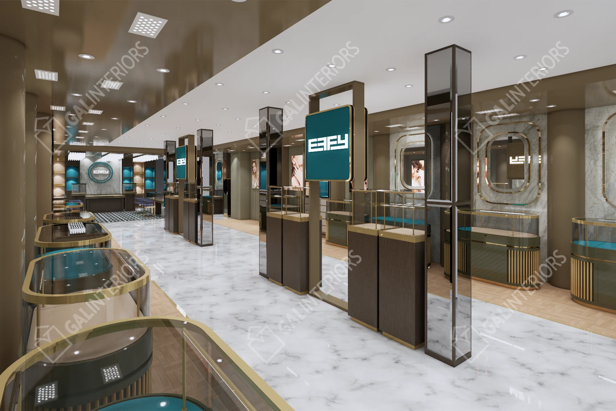 EFFY JEWELRY - NASSAU - 19 — 3D Interior Visualization by Gal Interiors, photo 12