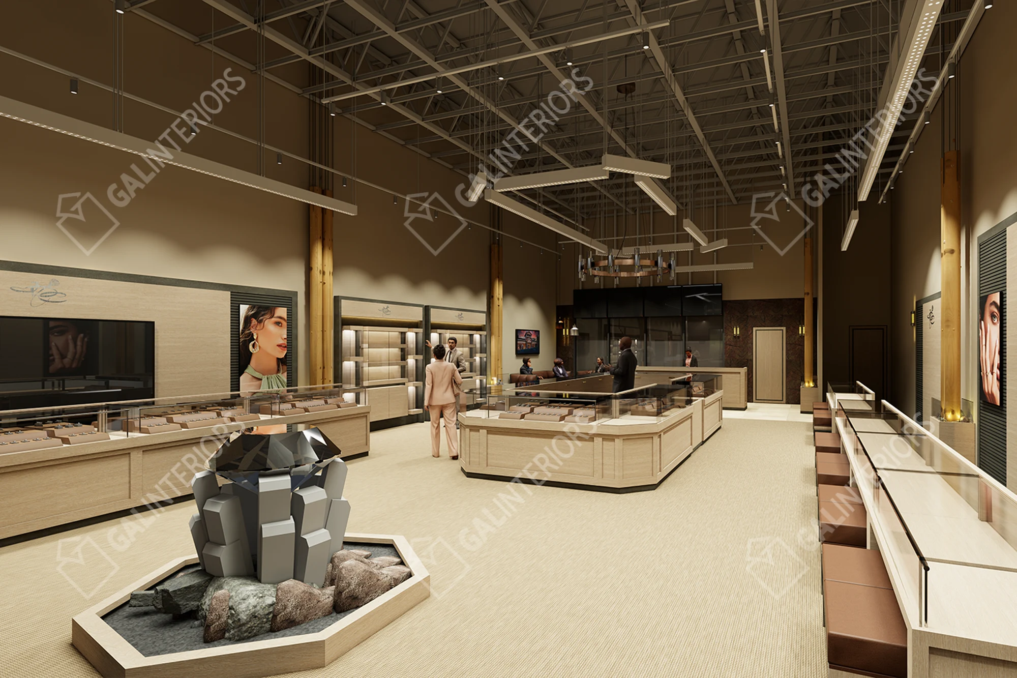 JEWELRY DESIGN CENTER — 3D Interior Visualization by Gal Interiors, photo 21