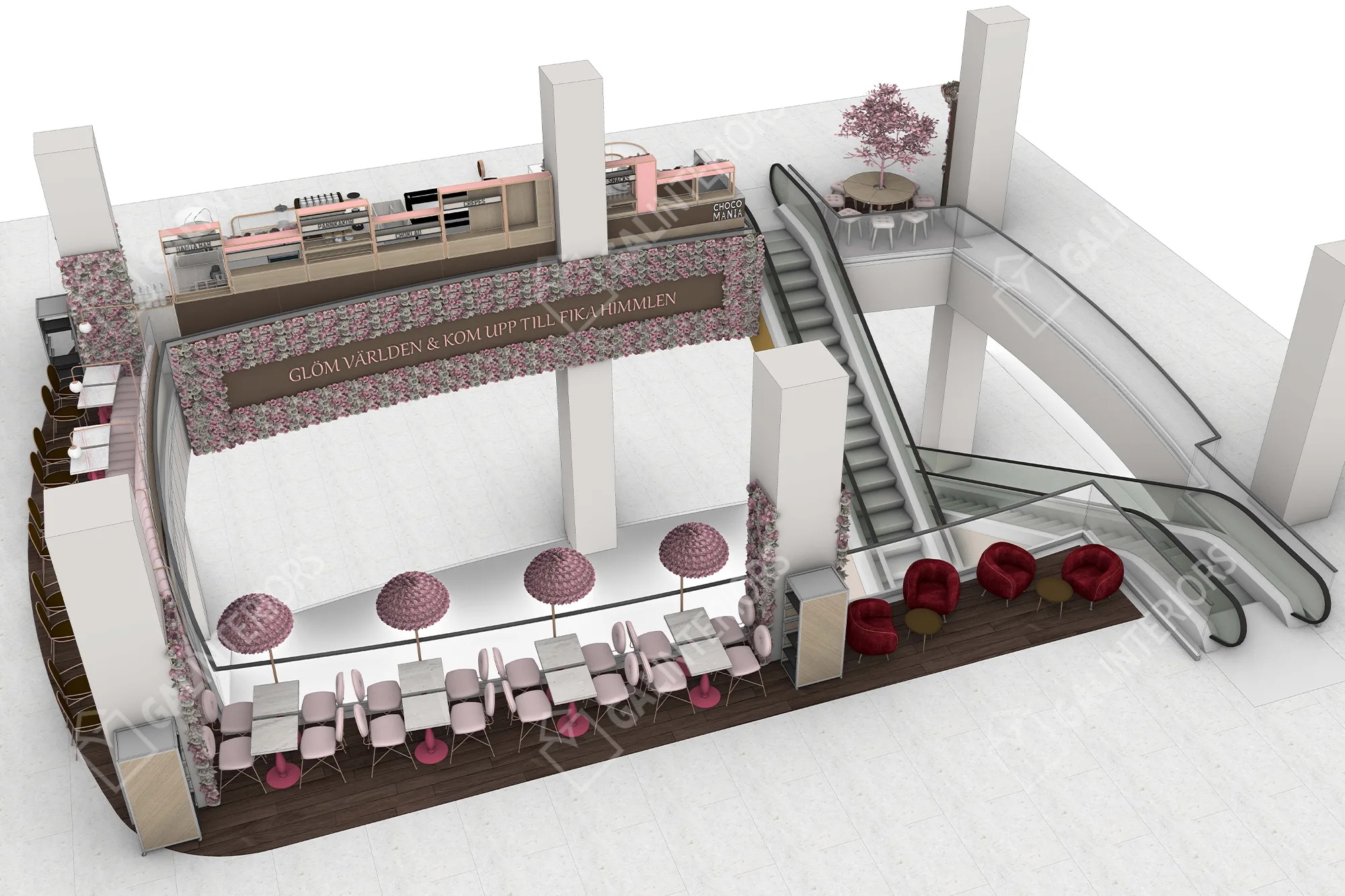 CHOCO MANIA-MALMO — 3D Interior Visualization by Gal Interiors, photo 8