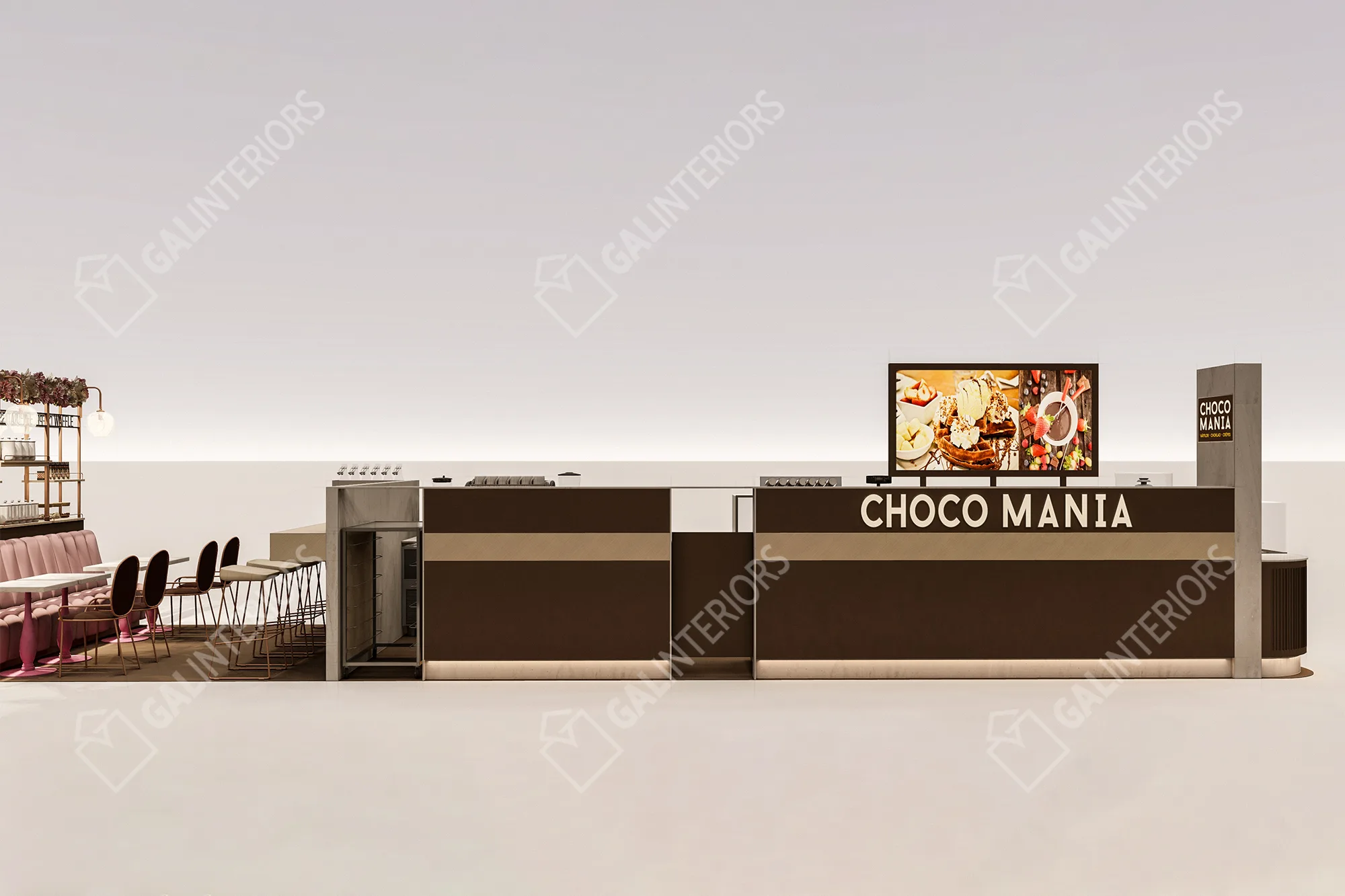 CHOCO MANIA-VASTERAS — 3D Interior Visualization by Gal Interiors, photo 4