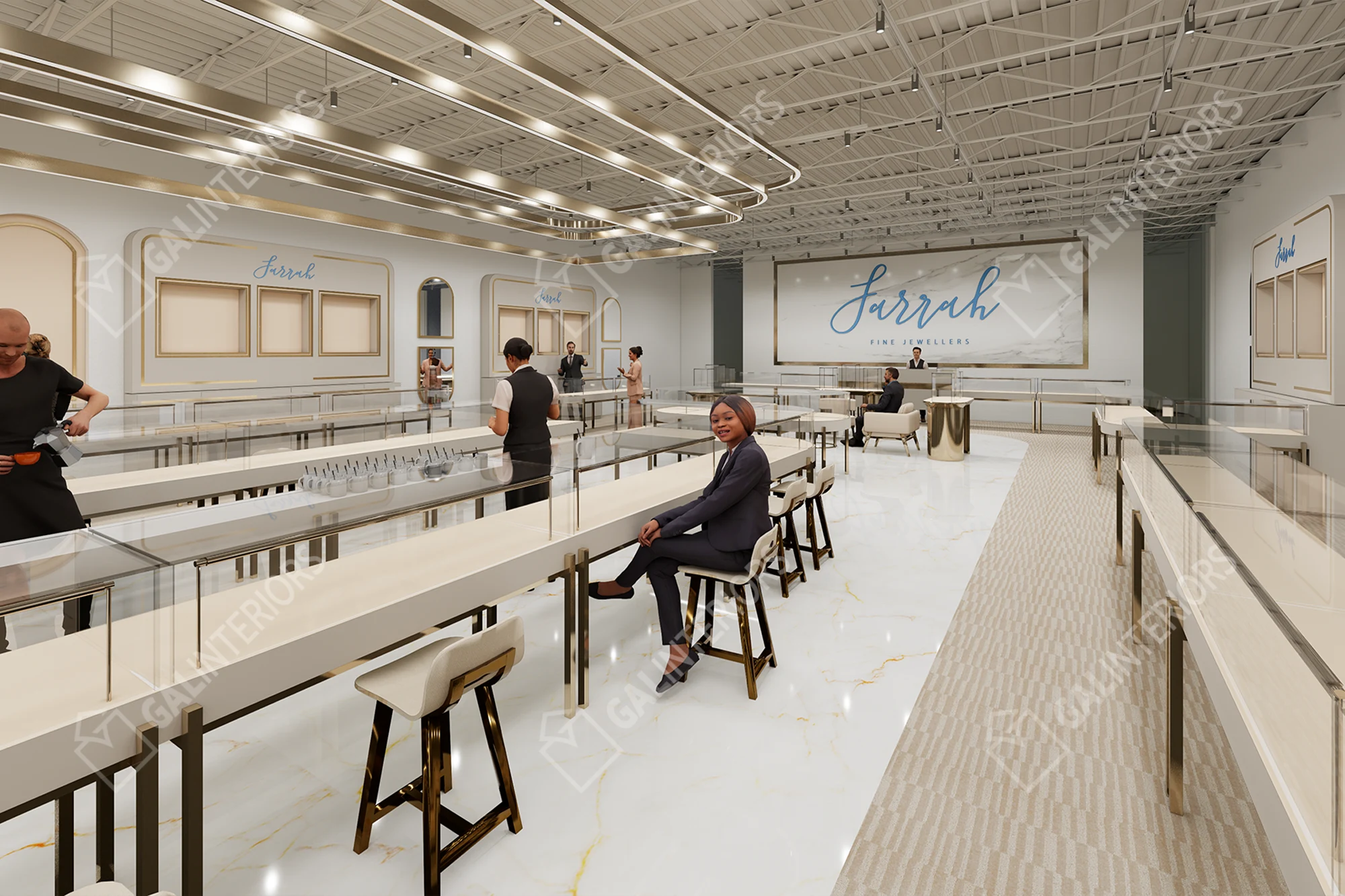 FARRAH JEWELLERS — 3D Interior Visualization by Gal Interiors, photo 8