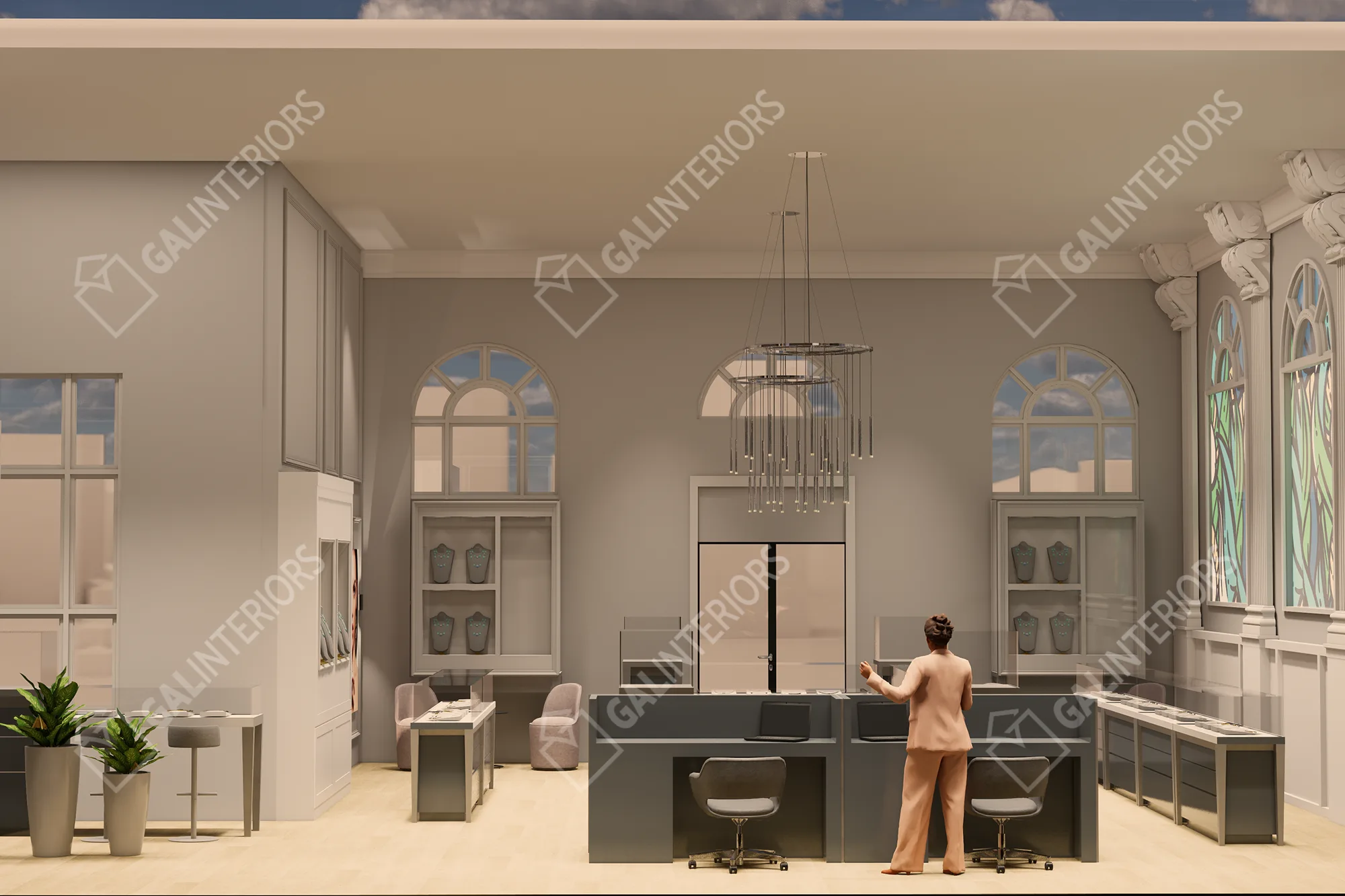 INFINGER JEWELERS — 3D Interior Visualization by Gal Interiors, photo 16