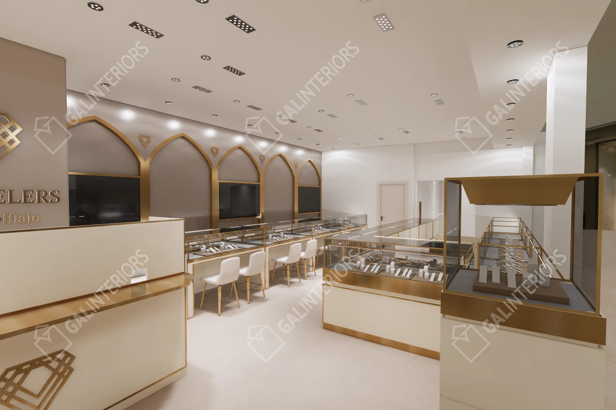 AJI JEWELERS — Jewelry Store Interior Design by Gal Interiors, photo 3