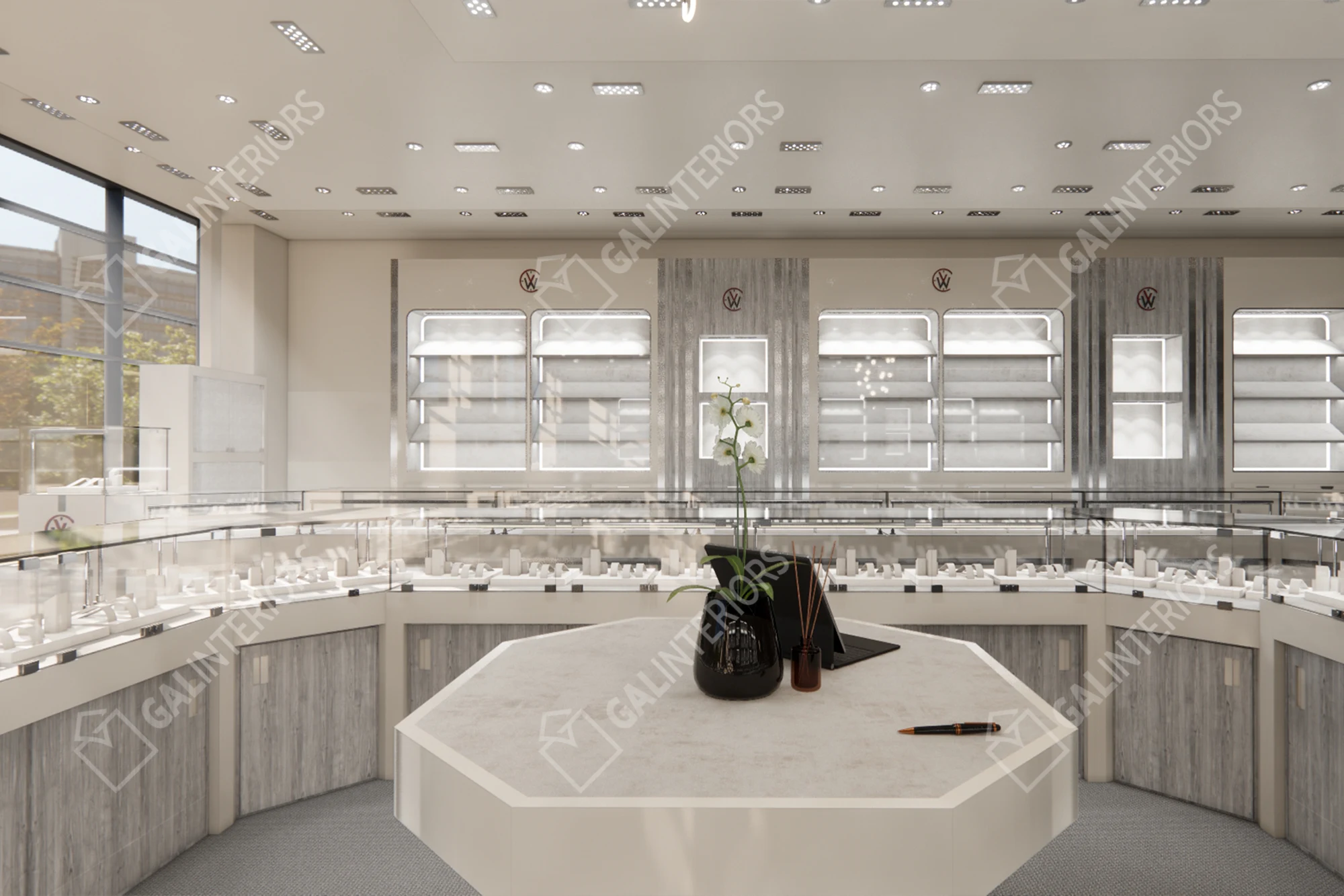 MATHEU'S FINE WATCHES & JEWELRY — 3D Interior Visualization by Gal Interiors, photo 3