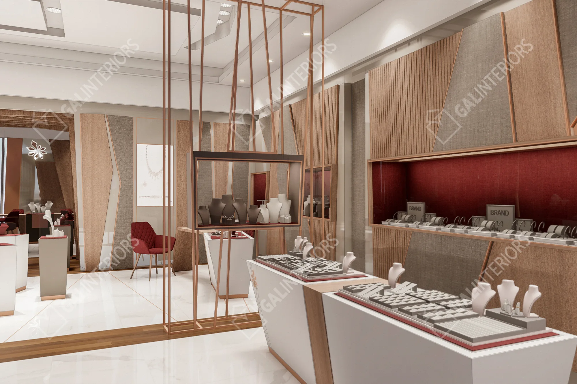 MUSALLI JEWELRY - HERAA MALL / JEDDAH — 3D Interior Visualization by Gal Interiors, photo 13