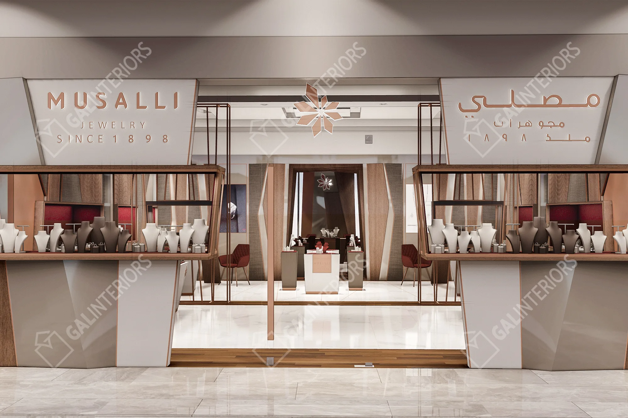 MUSALLI JEWELRY - HERAA MALL / JEDDAH — 3D Interior Visualization by Gal Interiors, photo 14