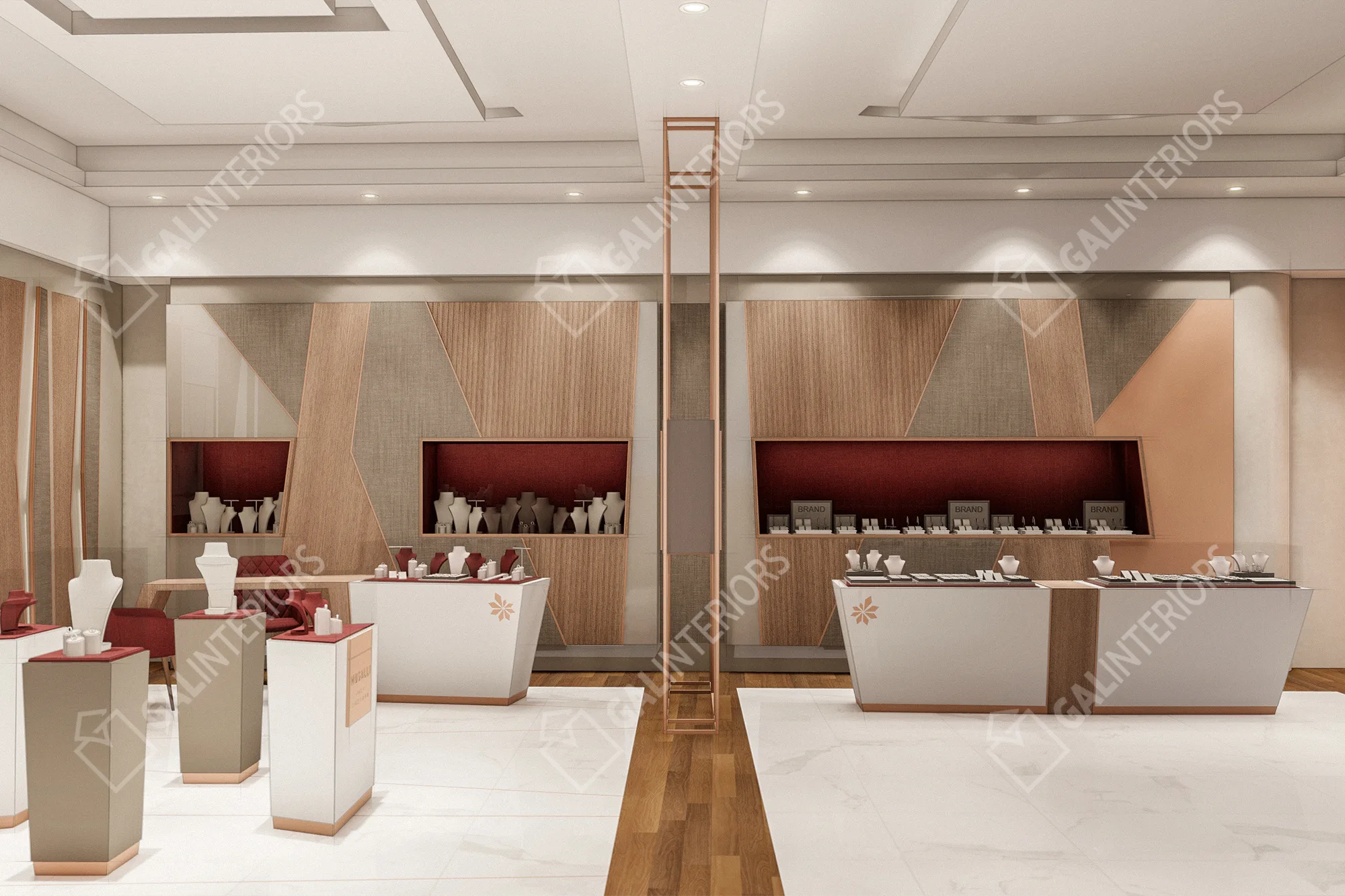 MUSALLI JEWELRY - HERAA MALL / JEDDAH — 3D Interior Visualization by Gal Interiors, photo 15