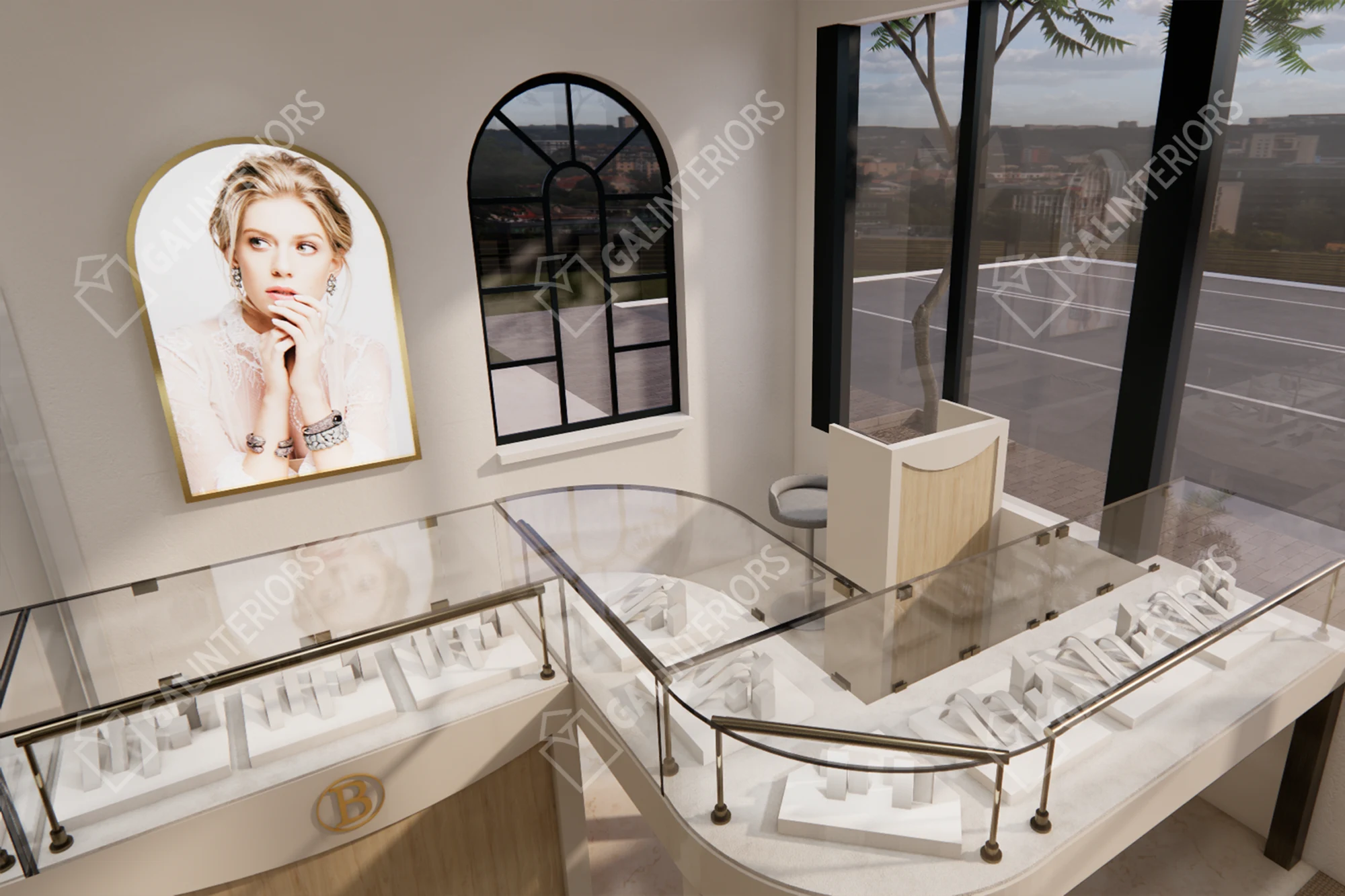 BASHINSKI JEWELRY — 3D Interior Visualization by Gal Interiors, photo 9