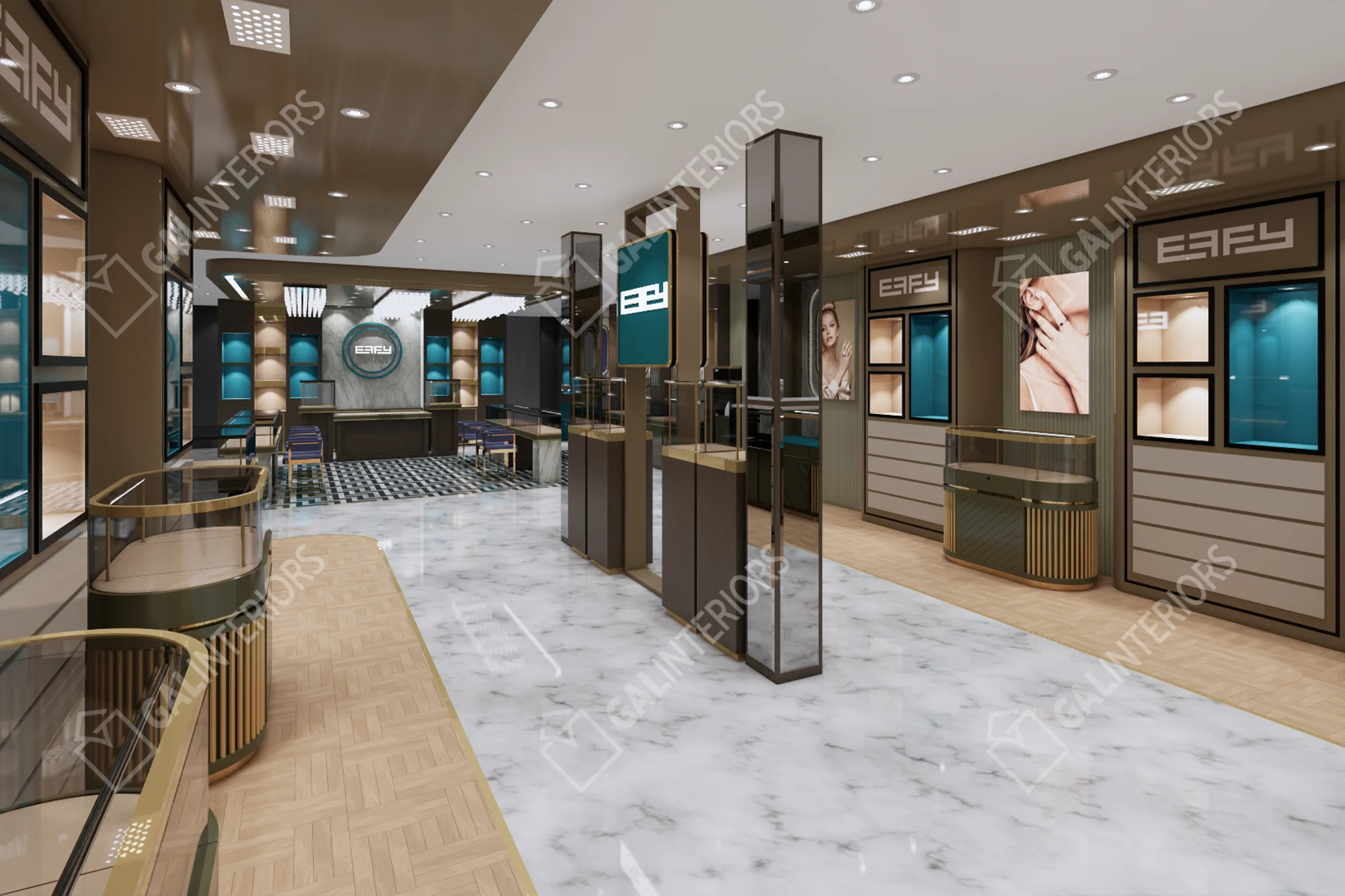 EFFY JEWELRY - NASSAU - 19 — 3D Interior Visualization by Gal Interiors, photo 14