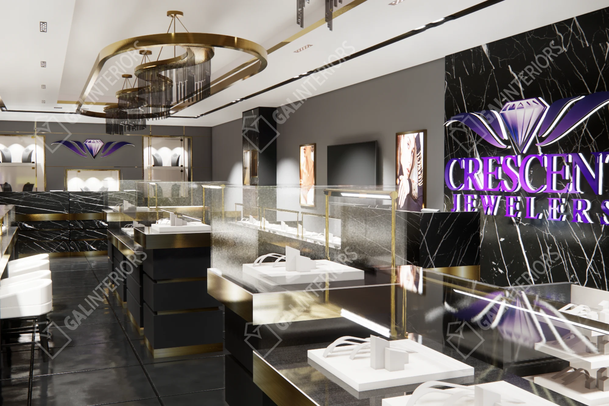 CRESCENT JEWELERS — 3D Interior Visualization by Gal Interiors, photo 6