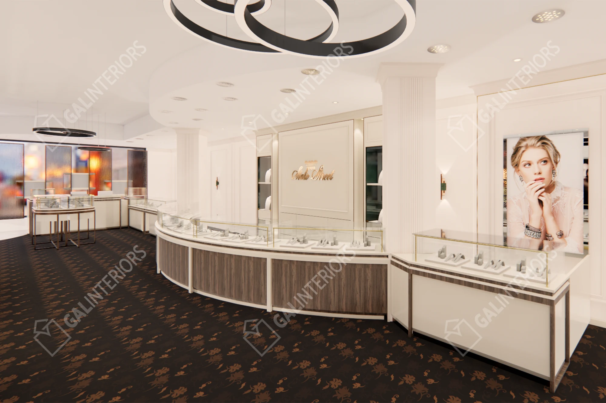 STATE STREET JEWELERS — 3D Interior Visualization by Gal Interiors, photo 2