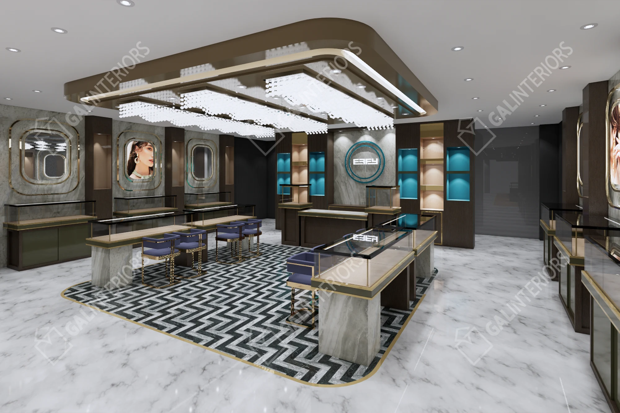 EFFY JEWELRY - NASSAU - 19 — 3D Interior Visualization by Gal Interiors, photo 15