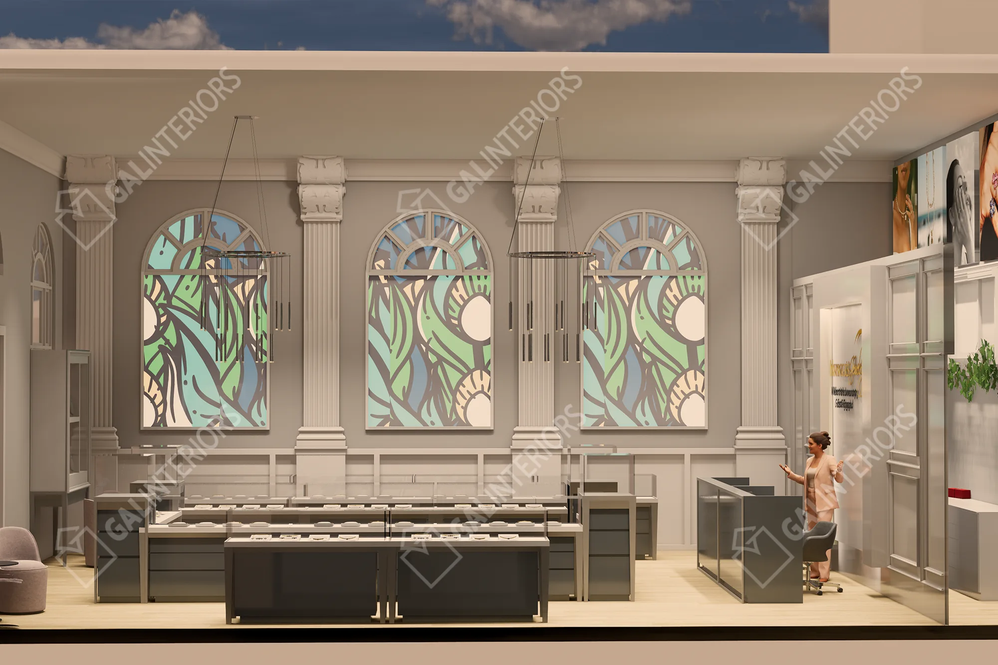 INFINGER JEWELERS — 3D Interior Visualization by Gal Interiors, photo 17