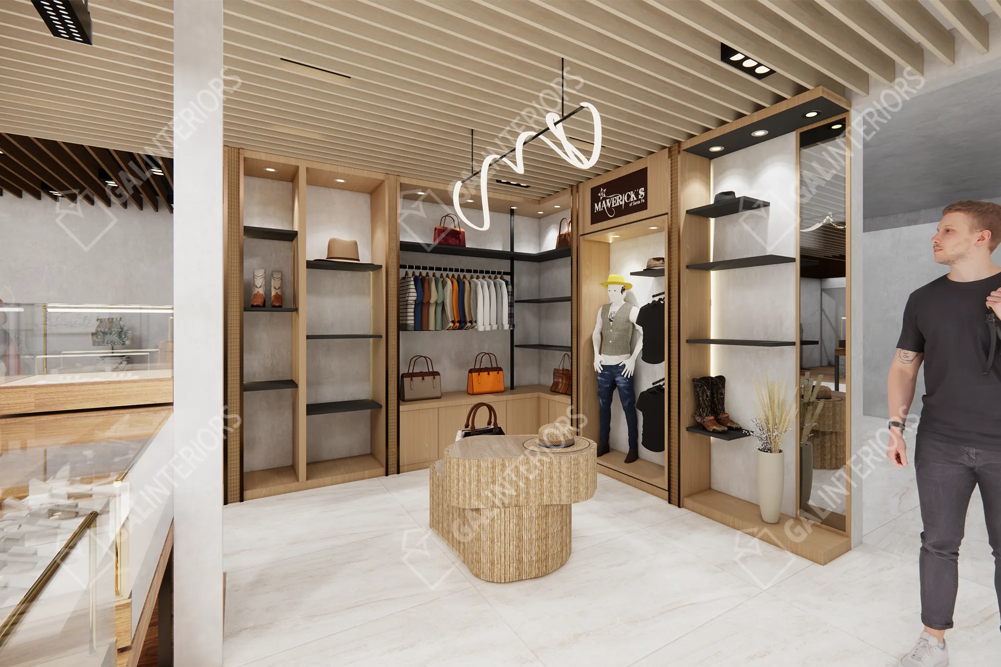 MAVERICK'S OF SANTA FE — 3D Interior Visualization by Gal Interiors, photo 2