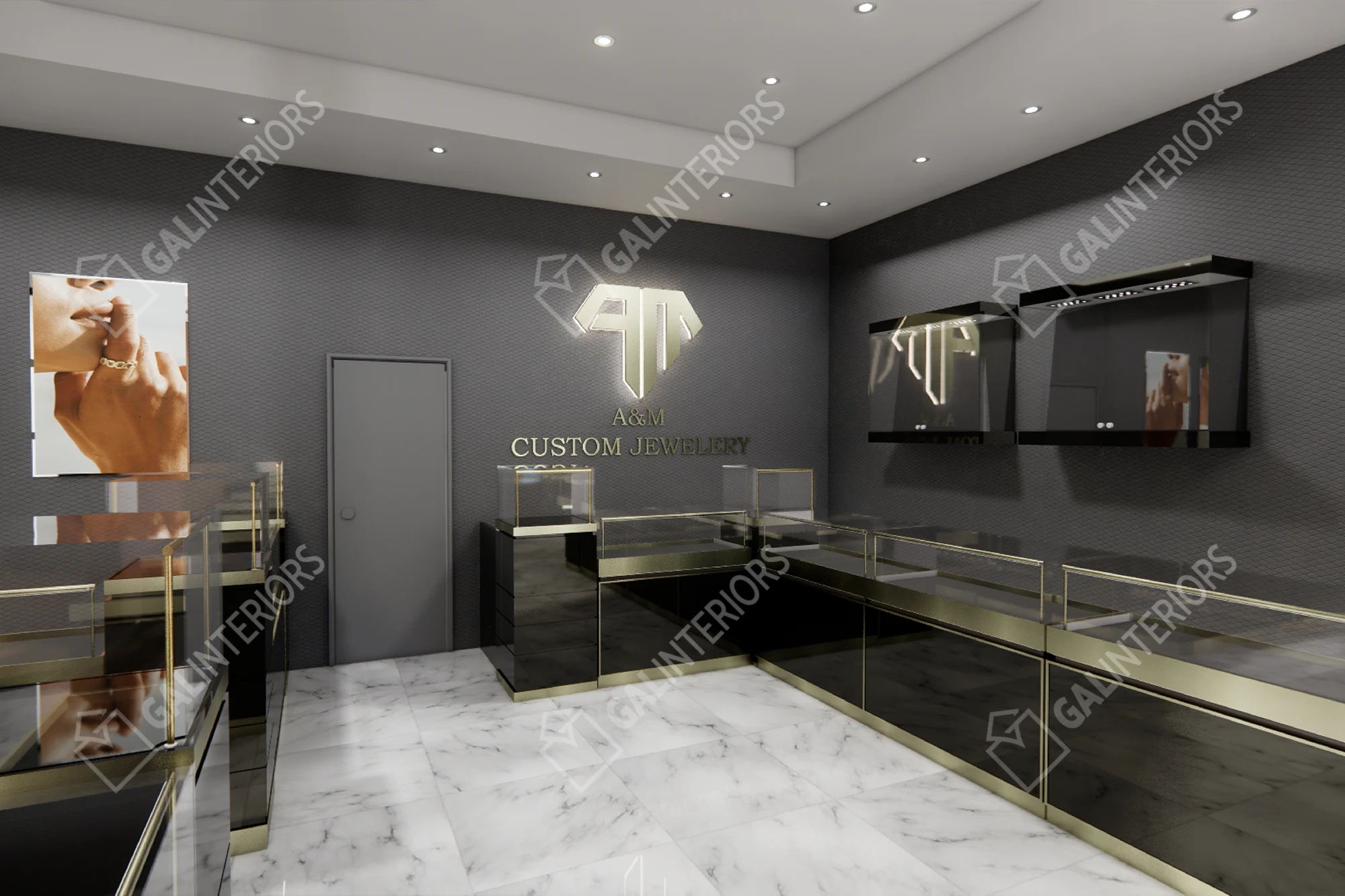 A&M CUSTOM JEWELLERY — 3D Interior Visualization by Gal Interiors, photo 23