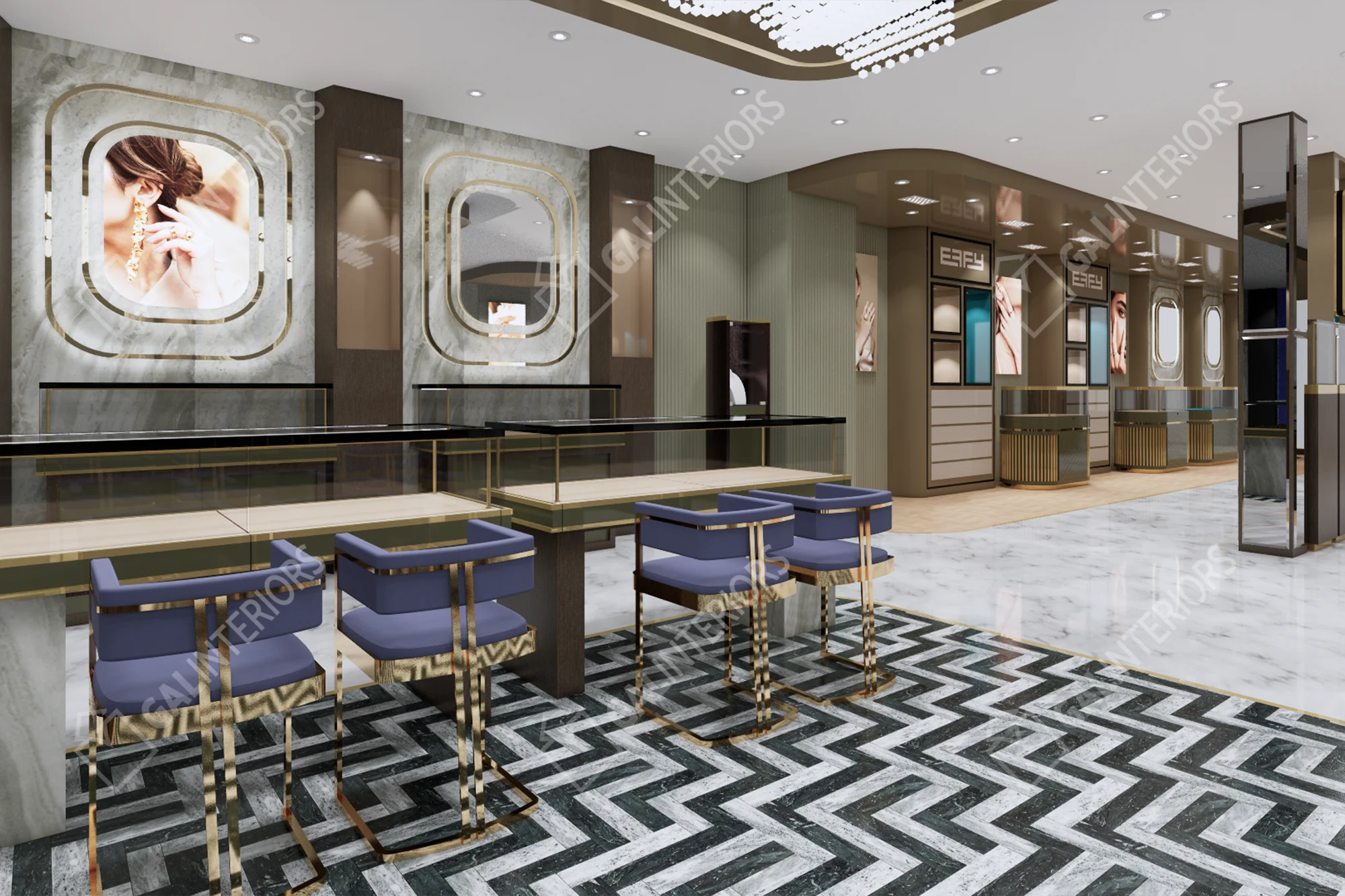 EFFY JEWELRY - NASSAU - 19 — 3D Interior Visualization by Gal Interiors, photo 19