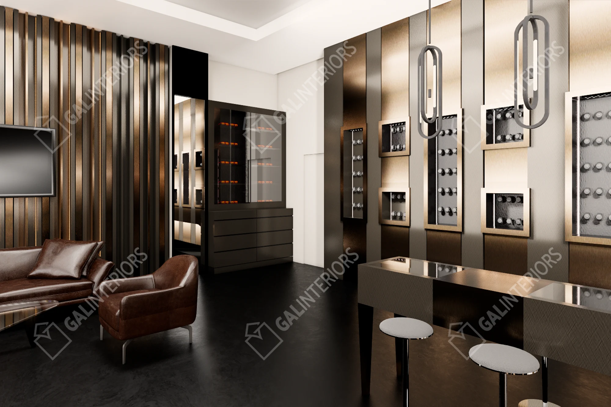 LUXURY CAVE — 3D Interior Visualization by Gal Interiors, photo 19