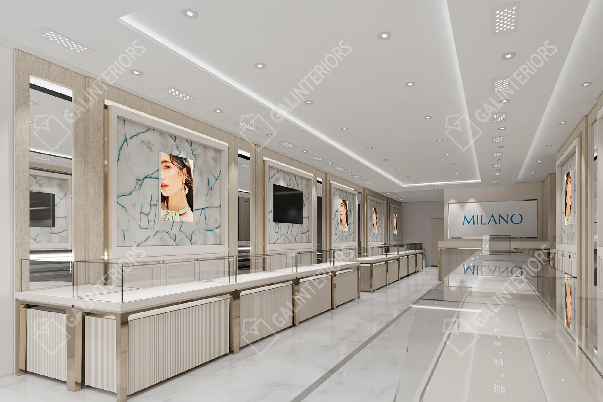 MILANO JEWELERS — 3D Interior Visualization by Gal Interiors, photo 5