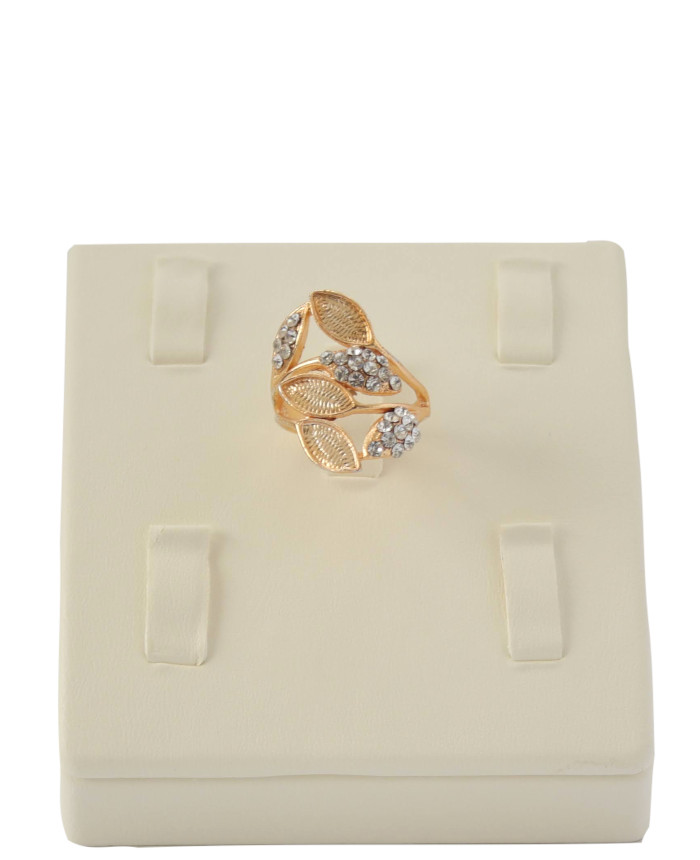 cream (beige) Jewelry ring display holder 5 rings