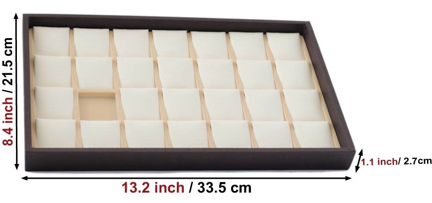 Кожаный лоток для демонстрации 28 кулонов или серег. 2