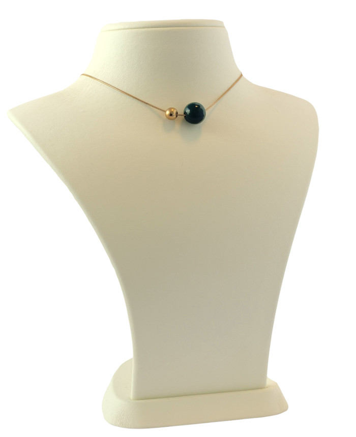 Maya - Новый кремовый манекен для демонстрации украшений: стильная подставка для ожерелий (высота 4.7 дюйма)