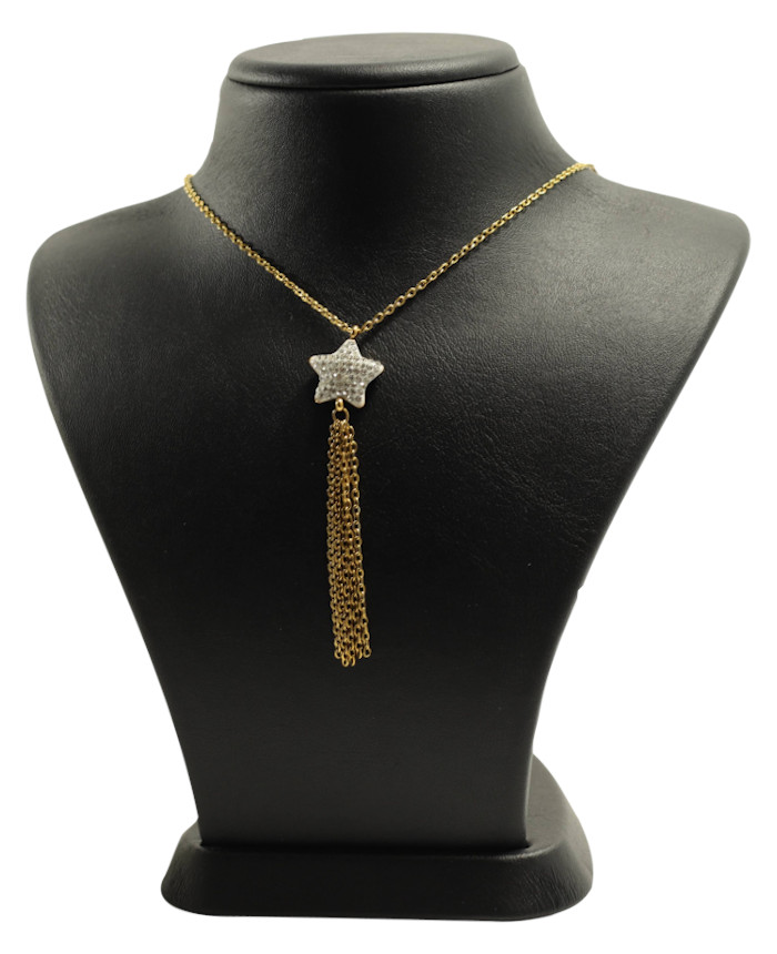 Maya - Новый кремовый манекен для демонстрации украшений: стильная подставка для ожерелий (высота 4.7 дюйма) 7