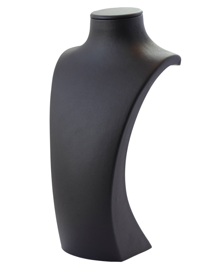 Melisa  jewelry display stand black leather necklace (H 10.2 inch) 2
