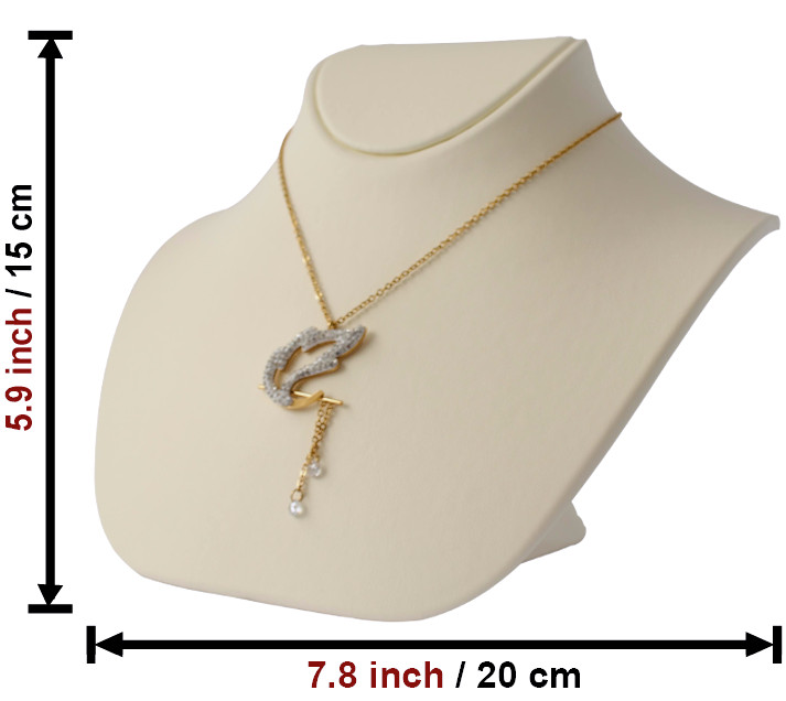 Mouse - Cream Jewellery Necklace Display Bust (H 5.9 inch) 2