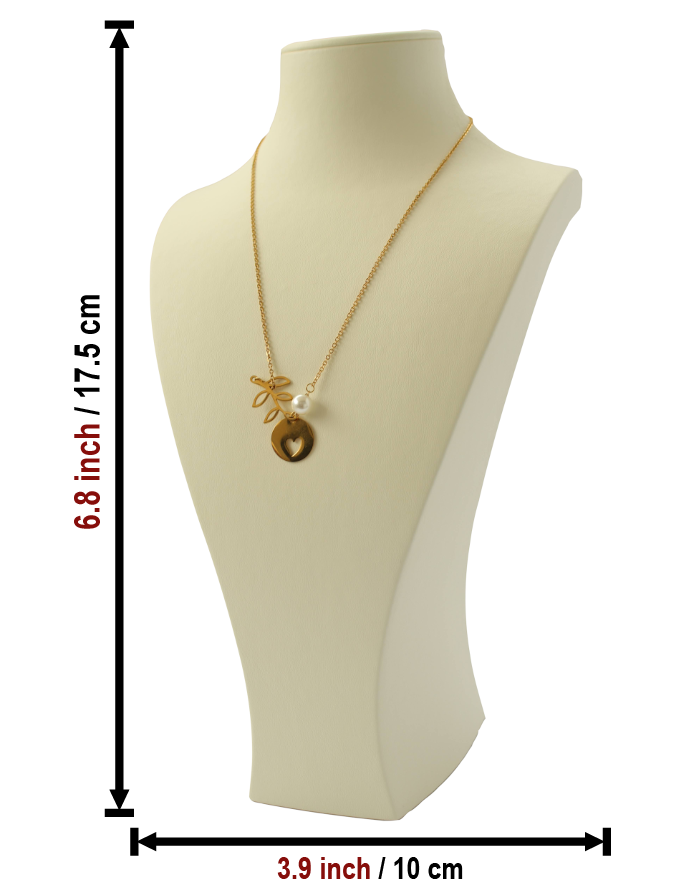 Кремовый кожаный держатель для украшений (Termessos, высота 17.3 см) 3